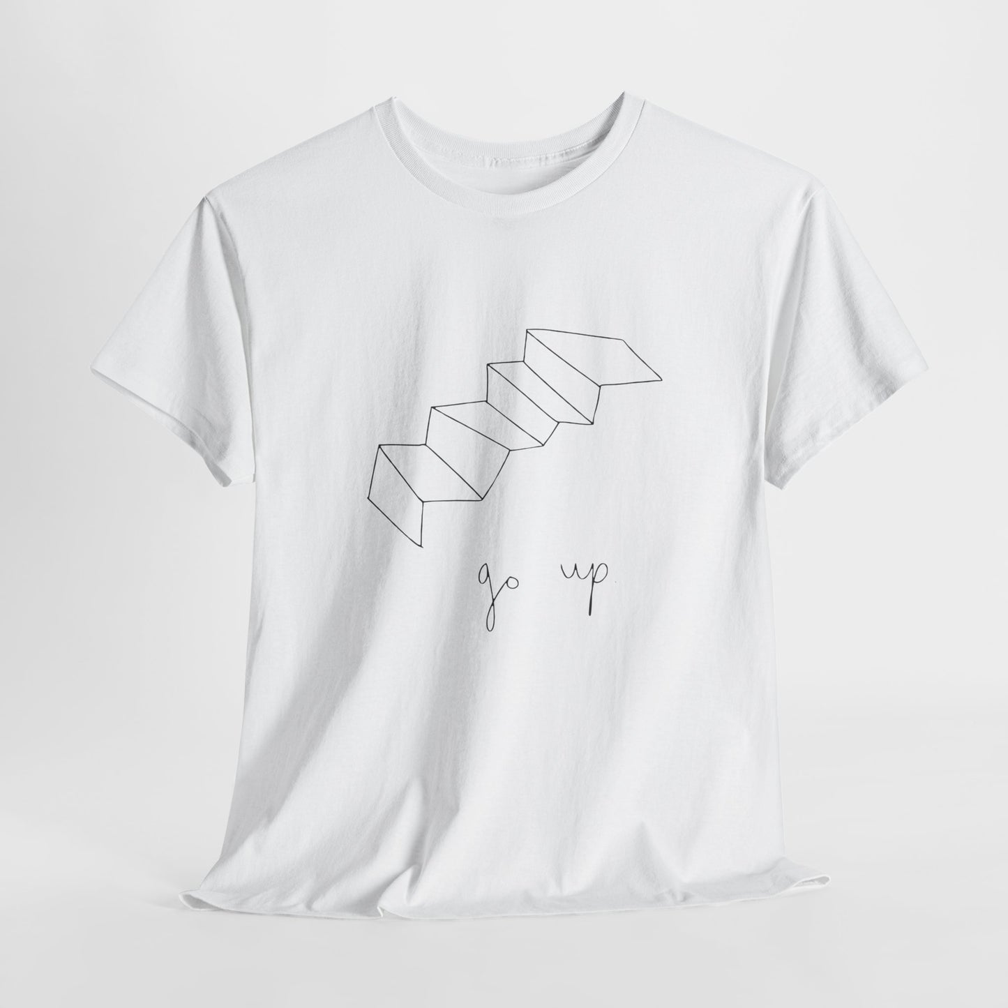 "Go up” Heavy fabric T-Shirt.