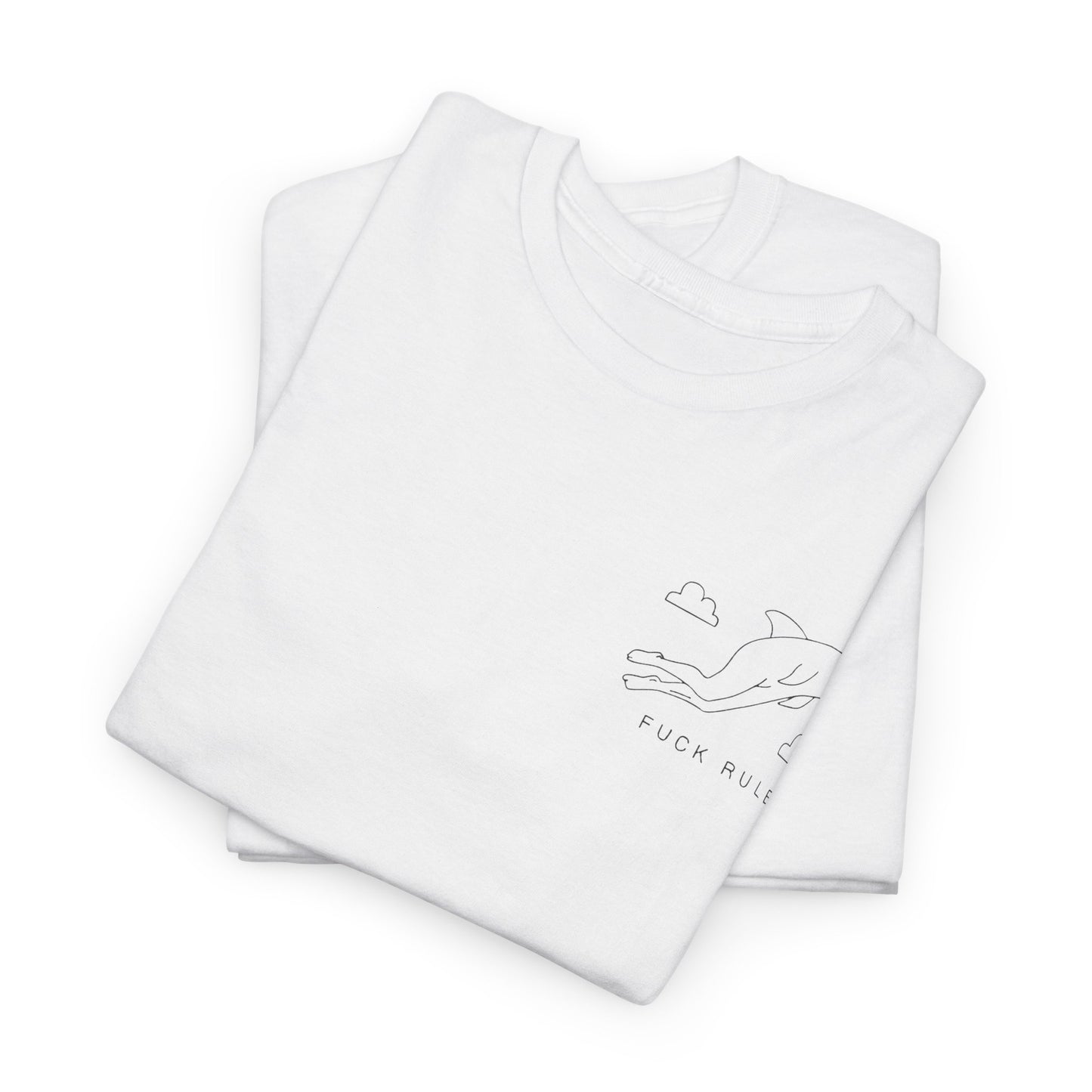 "Fuck_rules" Heavy fabric T-Shirt