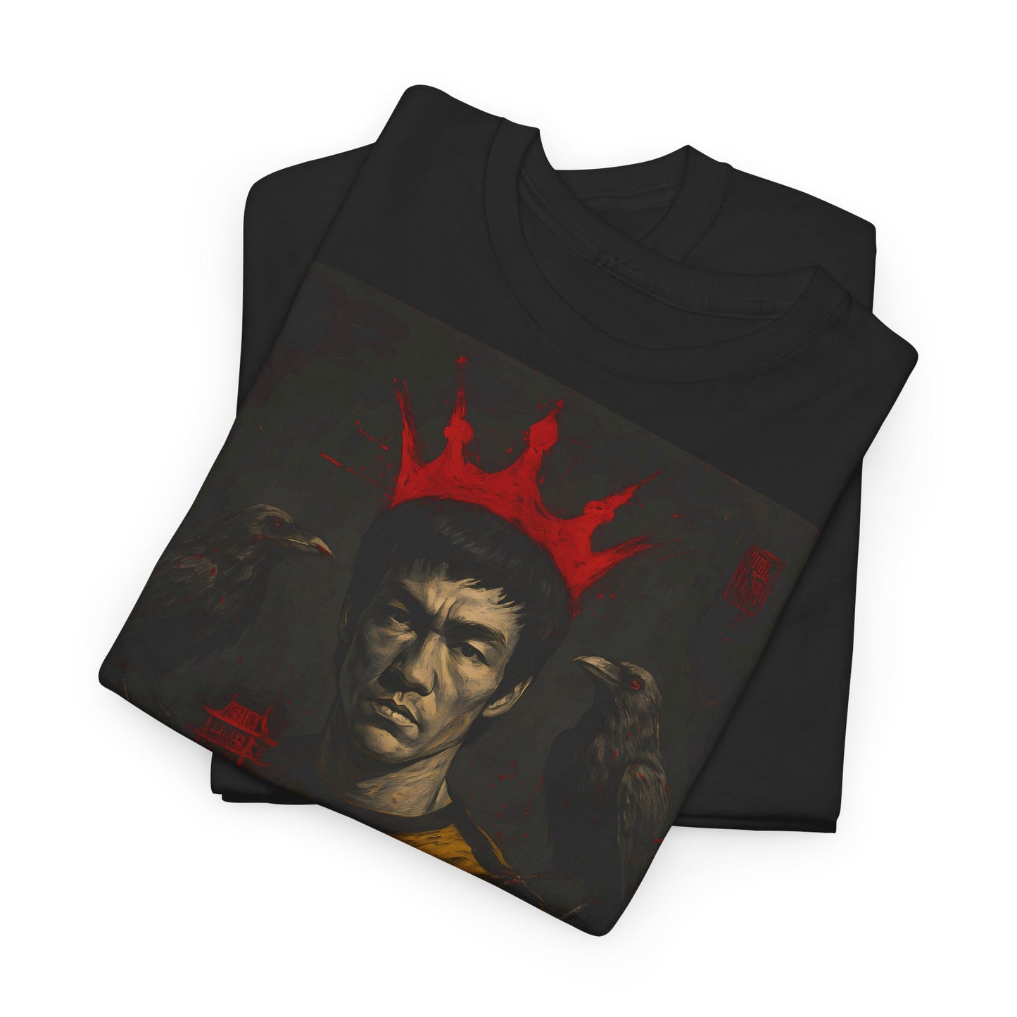 "BRUCELEE ORIGINALS" front print Heavy fabric T-Shirt