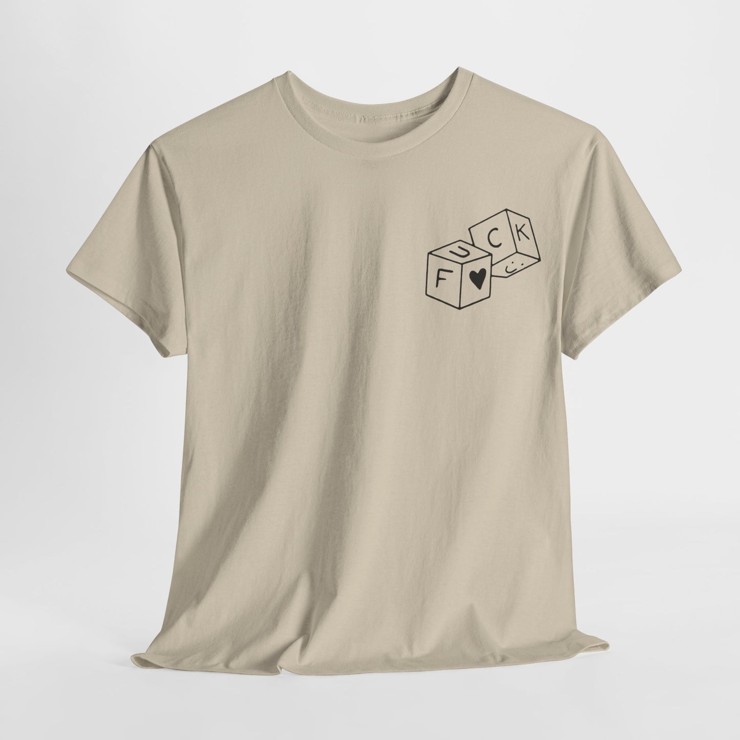 "The_dice" Heavy fabric T-Shirt