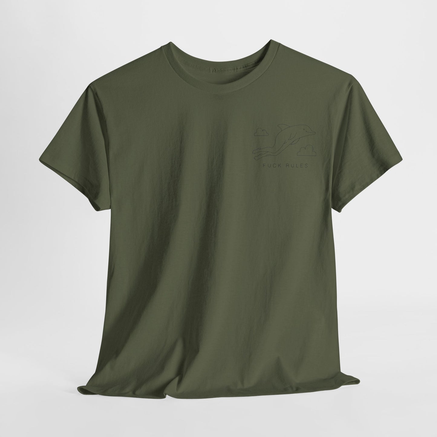 "Fuck_rules" Heavy fabric T-Shirt