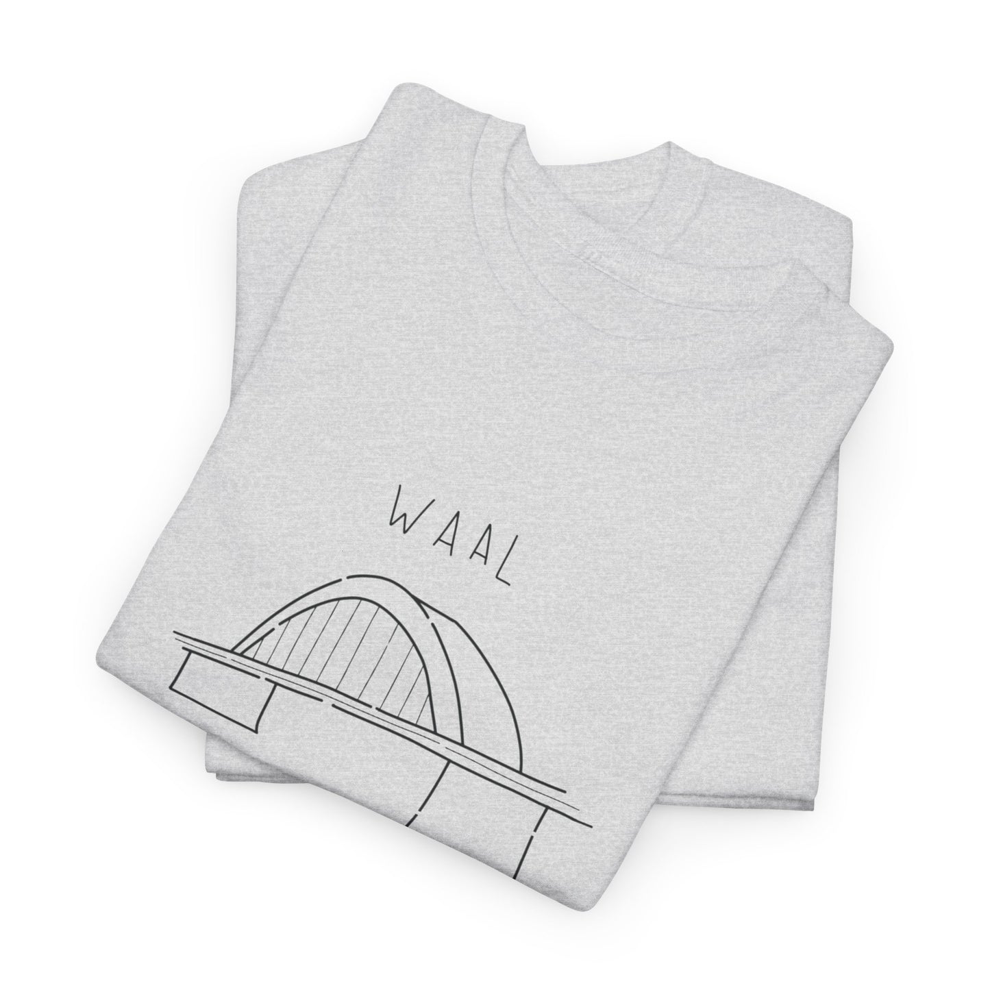 "Waal text Nijmegen” Heavy fabric T-Shirt.