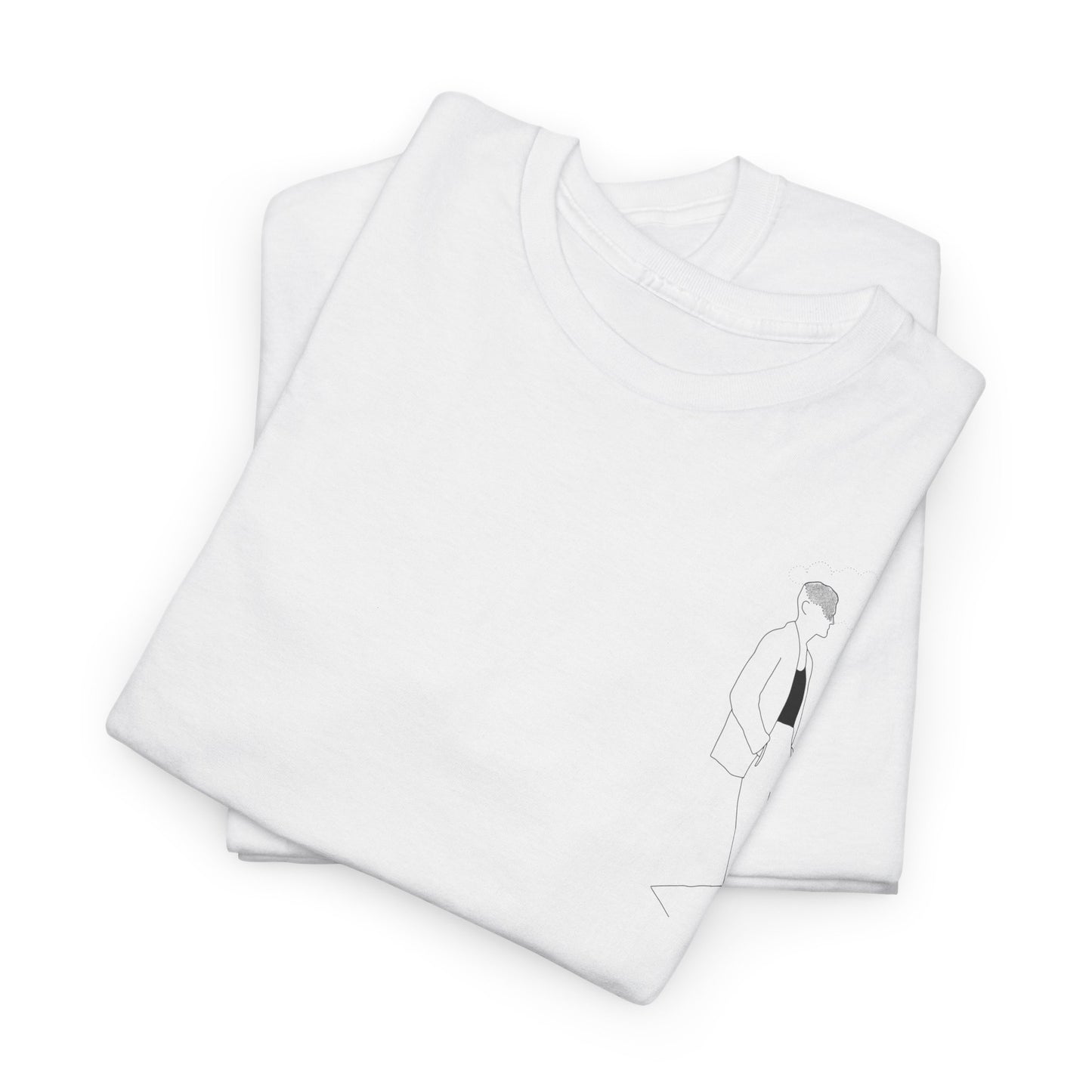 "Head_in_the_clouds” Heavy fabric T-Shirt by Kantlijn