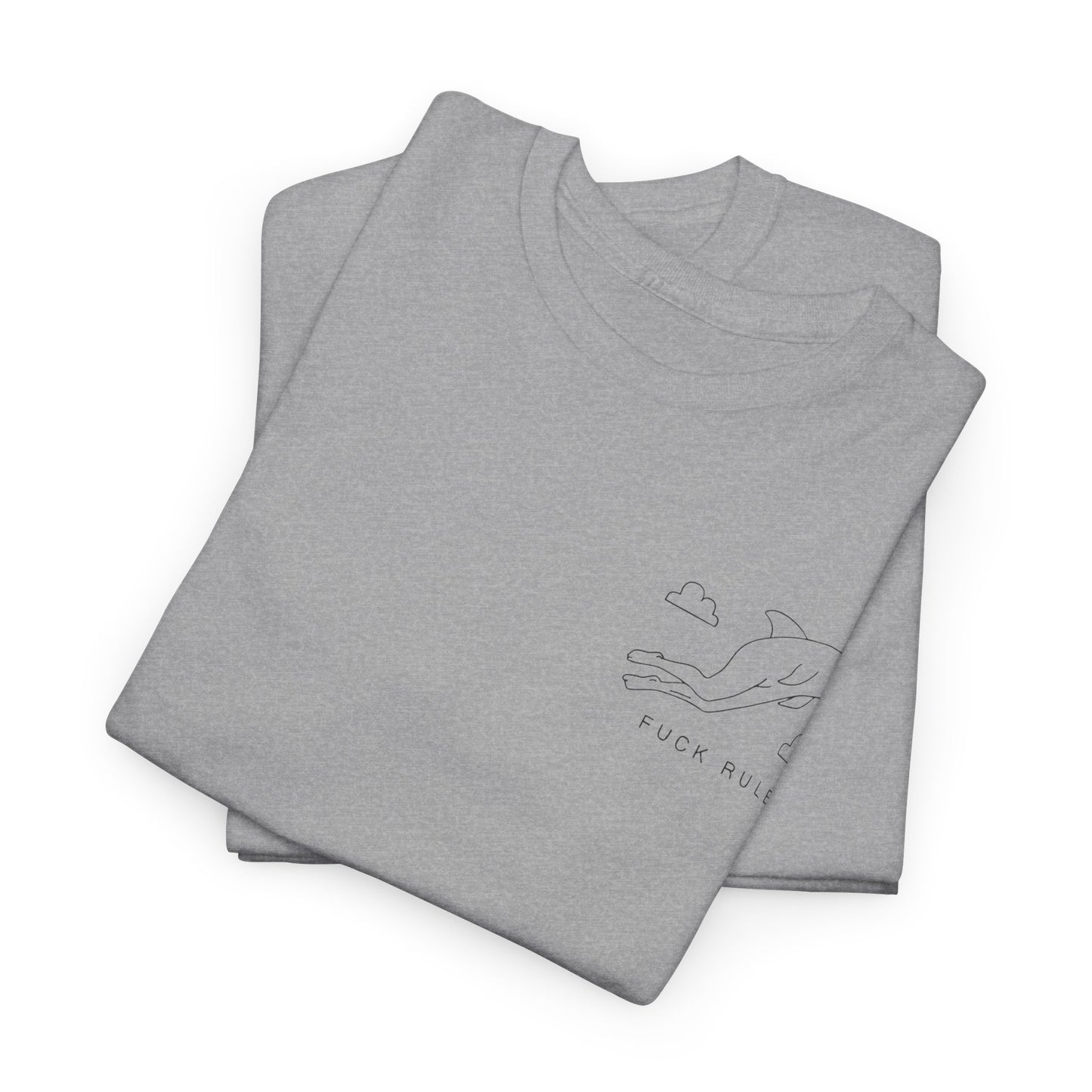 "Fuck_rules" Heavy fabric T-Shirt