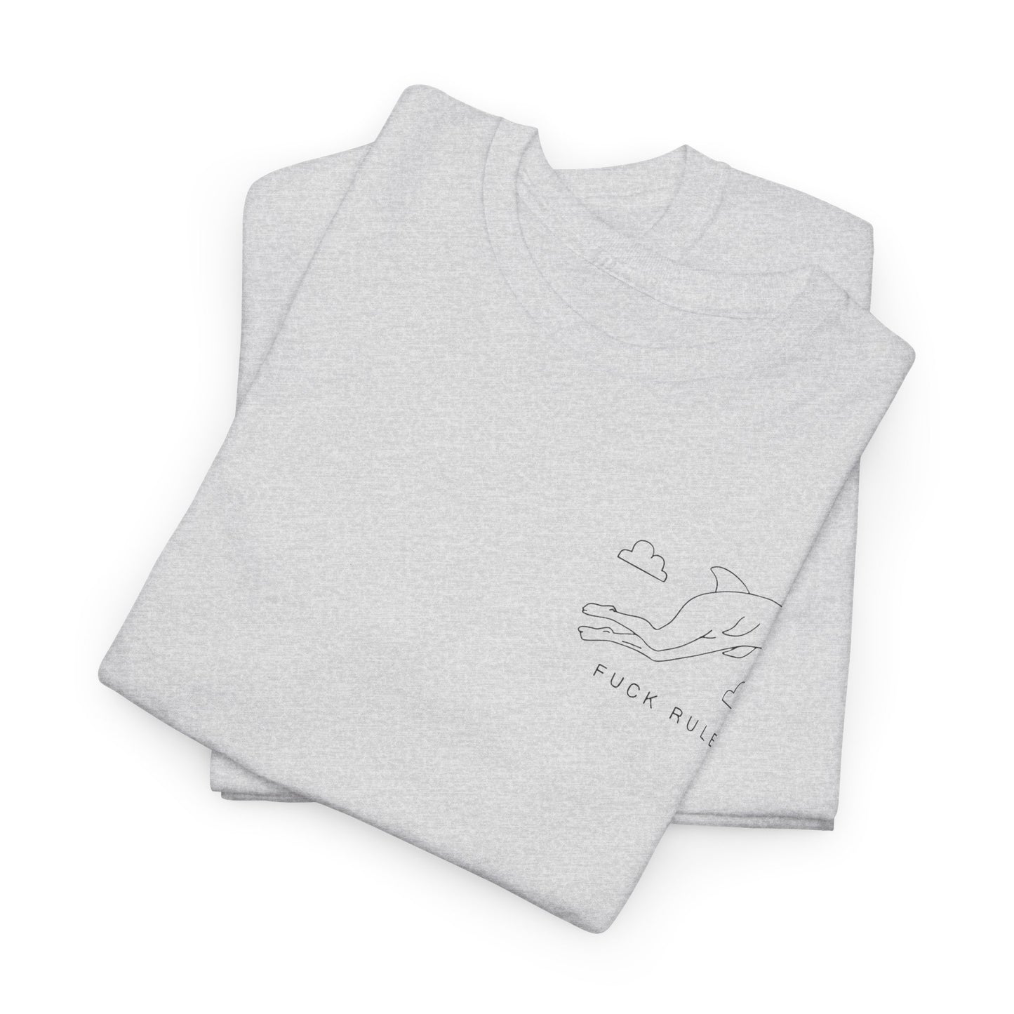 "Fuck_rules" Heavy fabric T-Shirt
