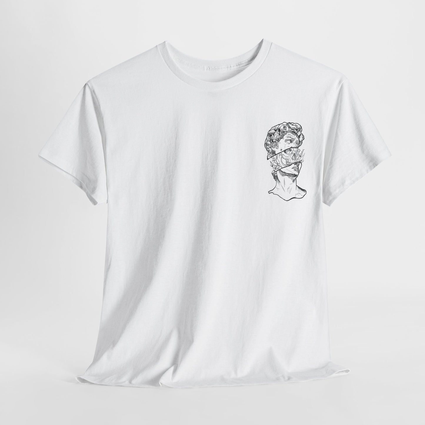 "Leo_Skull" Back Heavy fabric T-Shirt