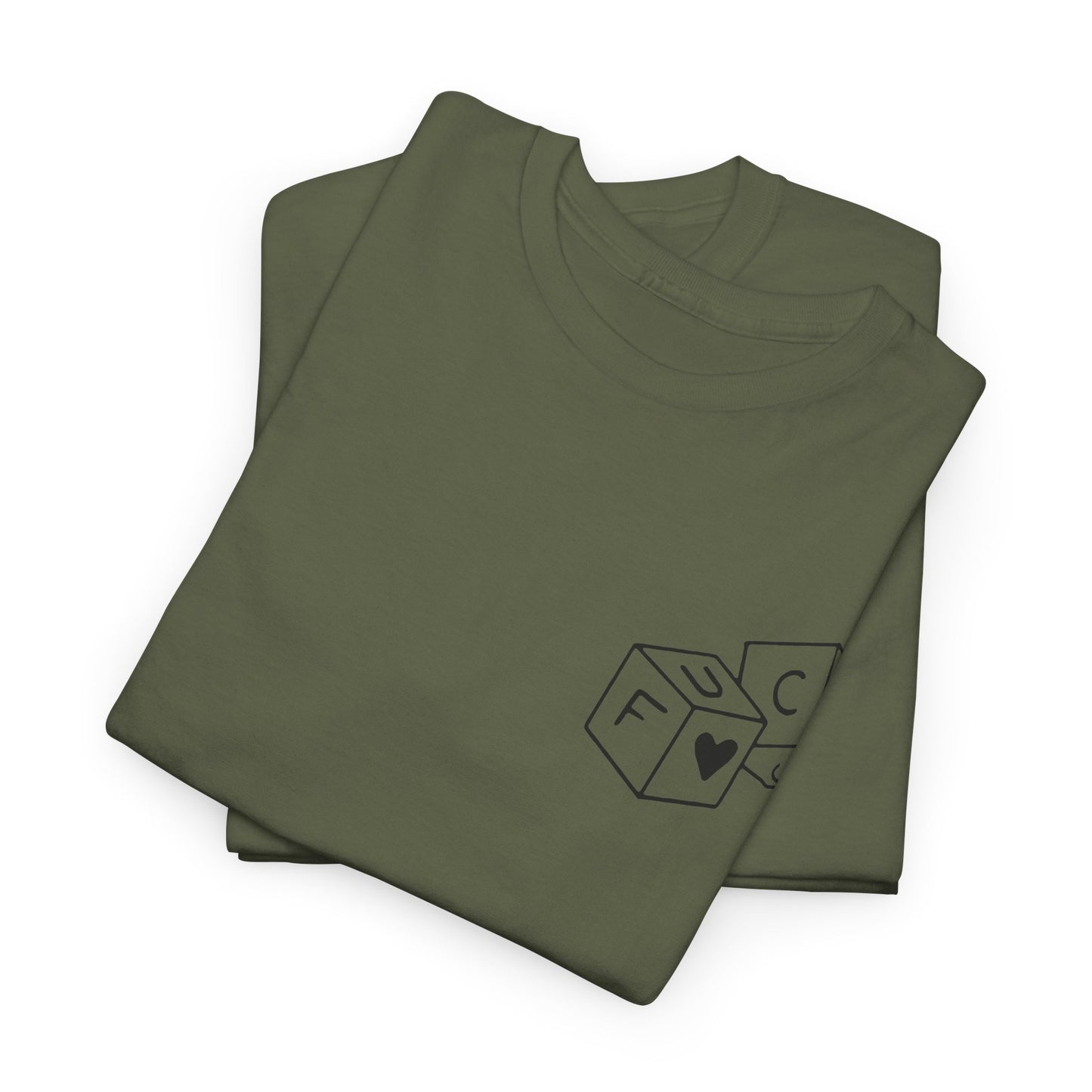 "The_dice" Heavy fabric T-Shirt