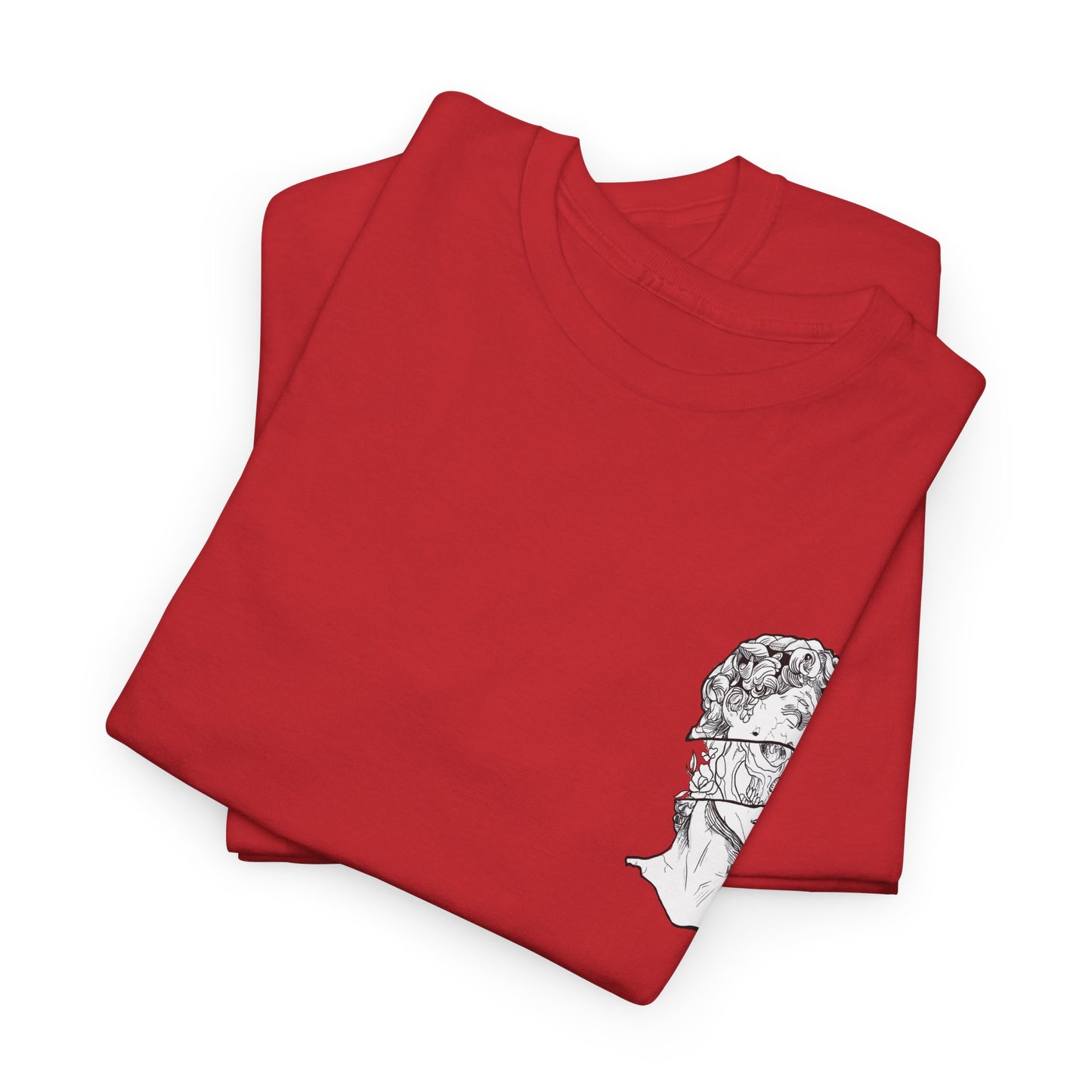 "Leo_Skull" Back Heavy fabric T-Shirt