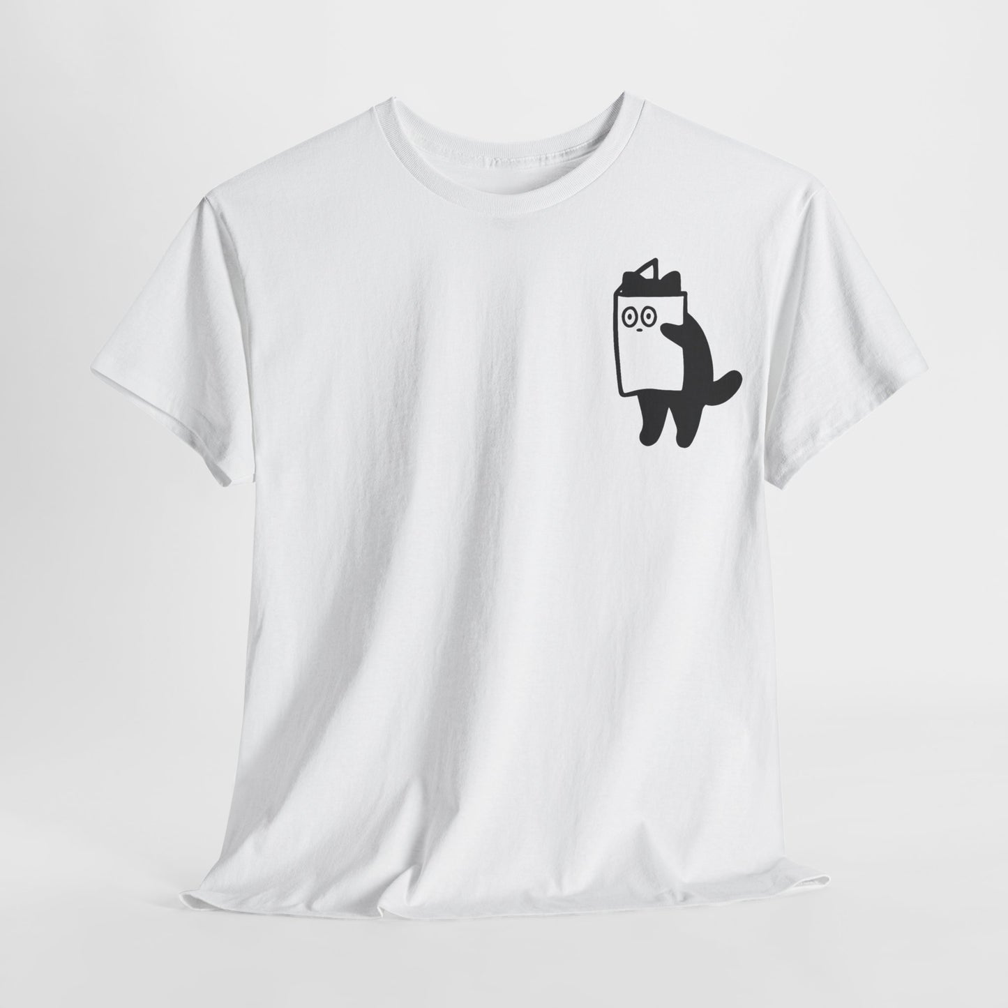 "Cat_A_Boo" Heavy fabric T-Shirt