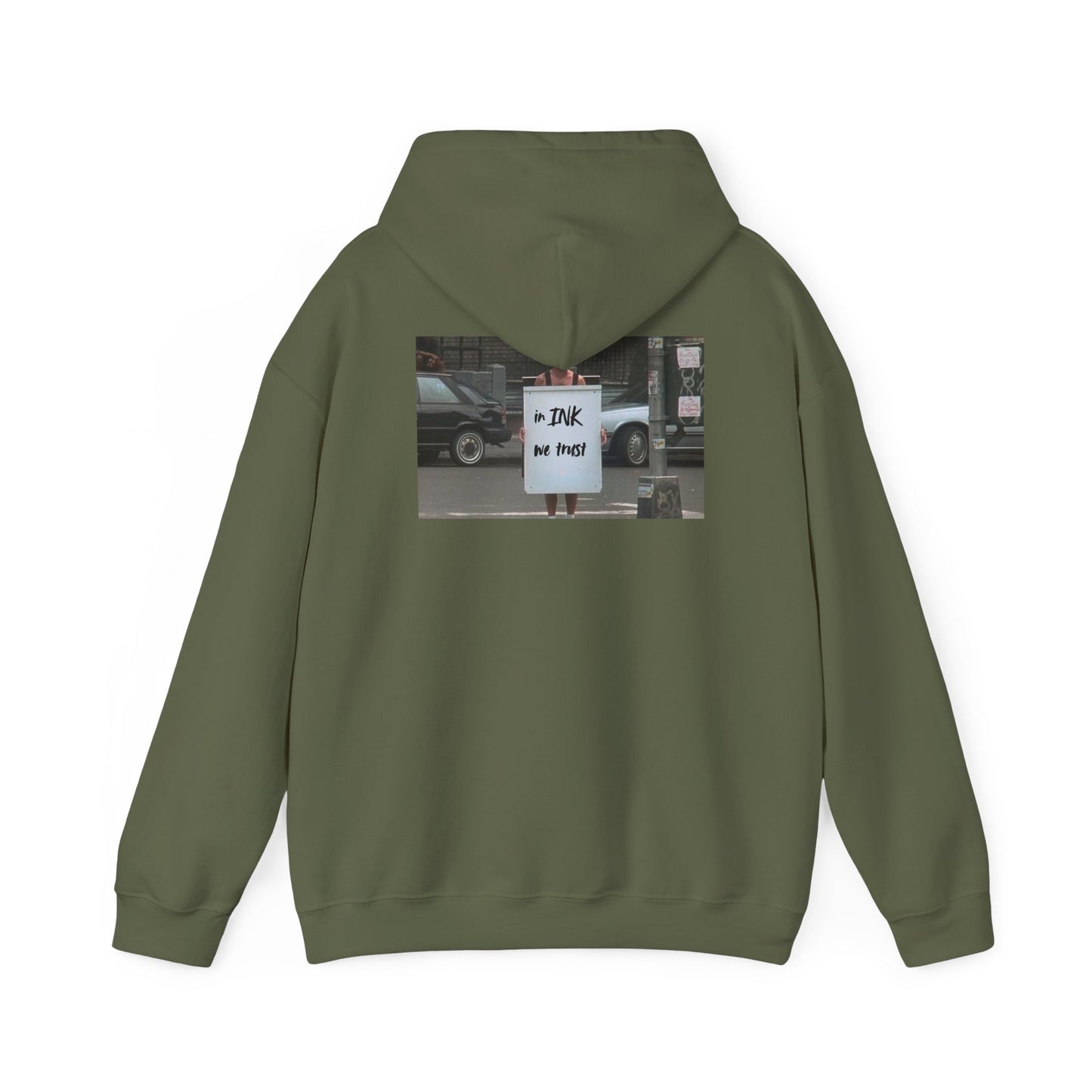 "inked bruce” back Heavy fabric Hoodie