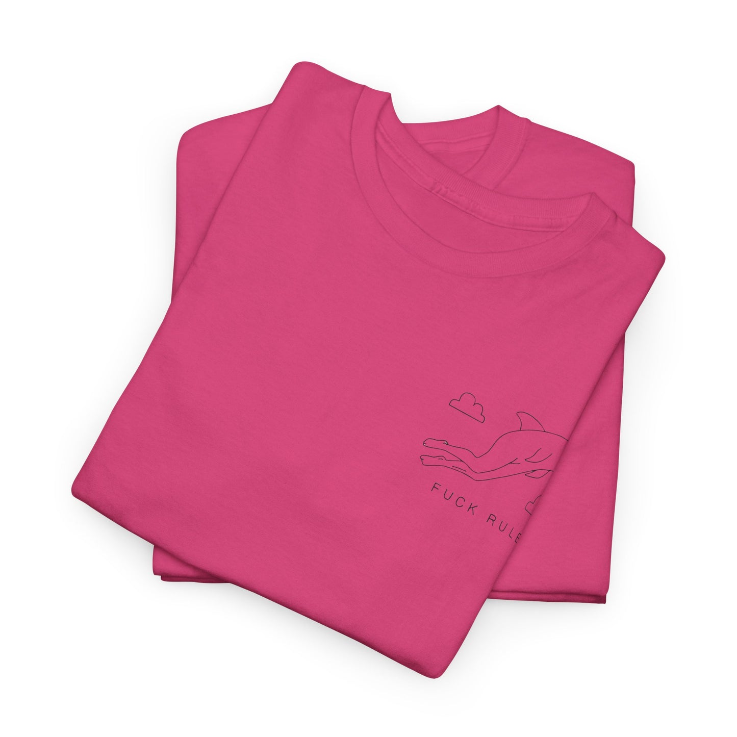 "Fuck_rules" Heavy fabric T-Shirt