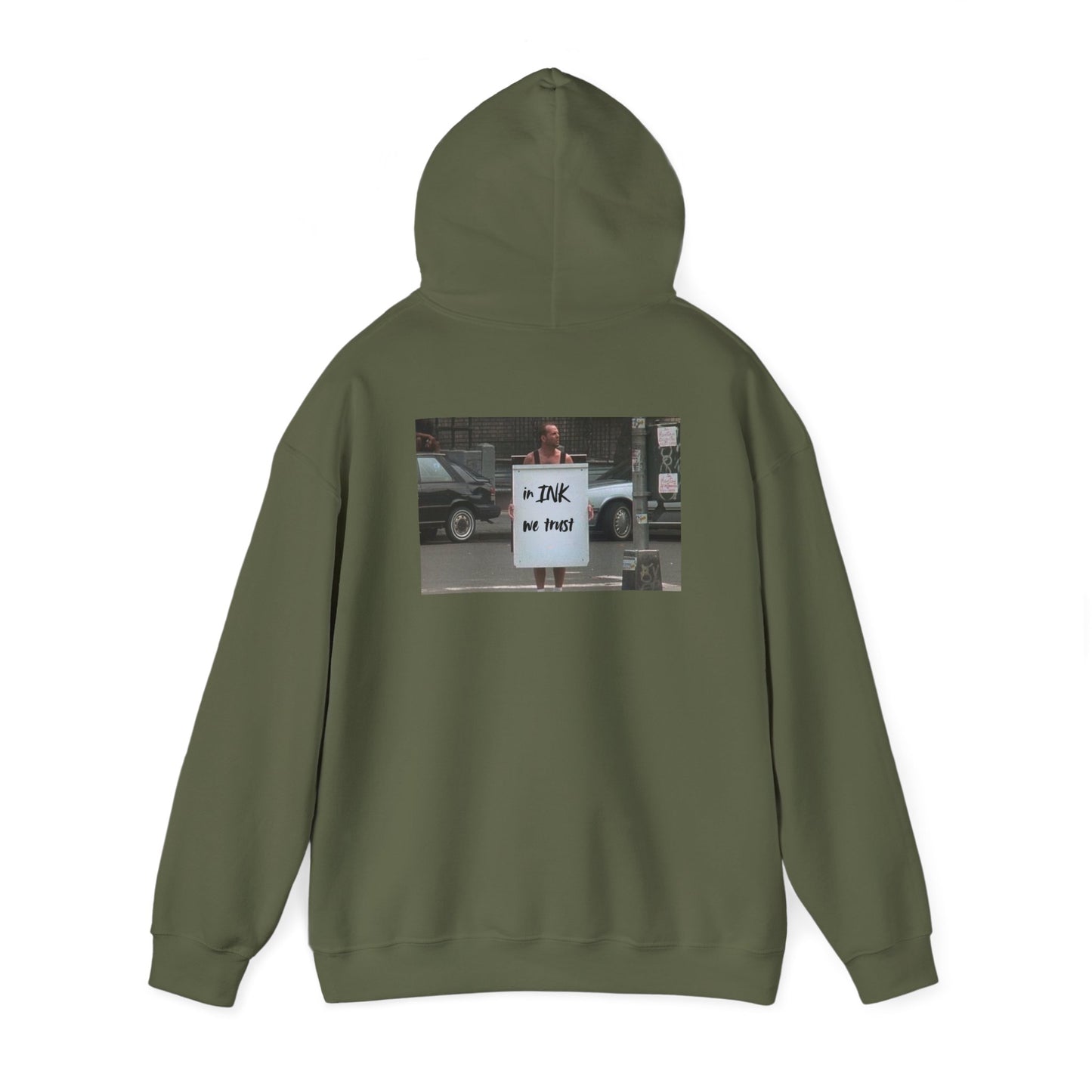 "inked bruce” back Heavy fabric Hoodie