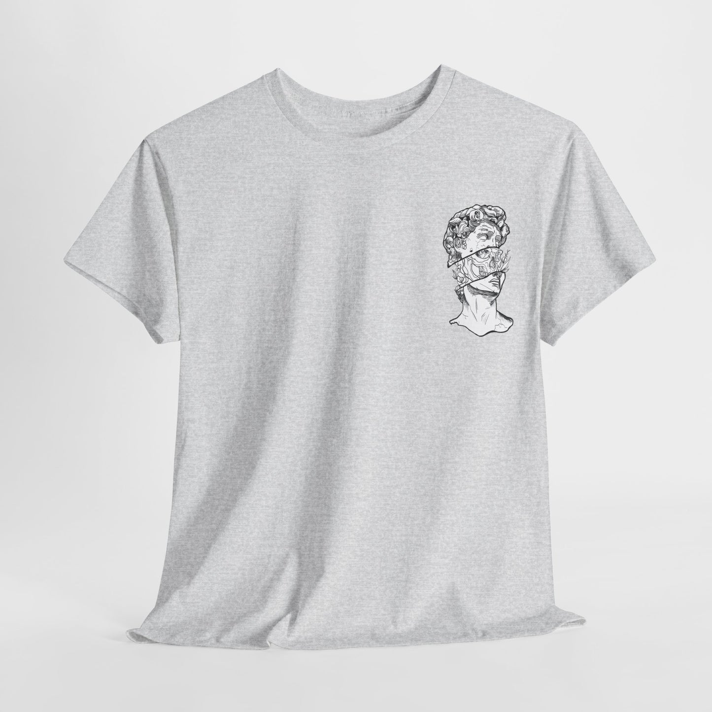 "Leo_Skull" Back Heavy fabric T-Shirt