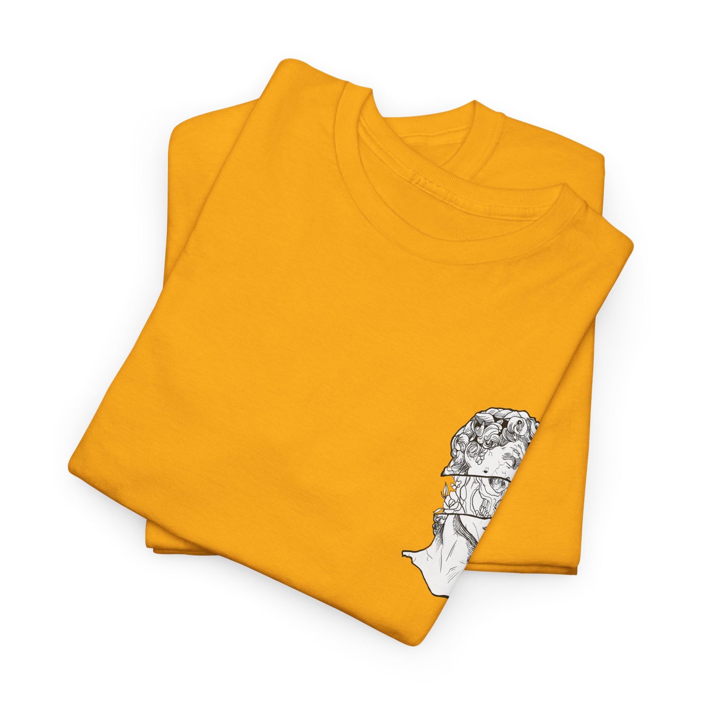 "Leo_Skull" Back Heavy fabric T-Shirt