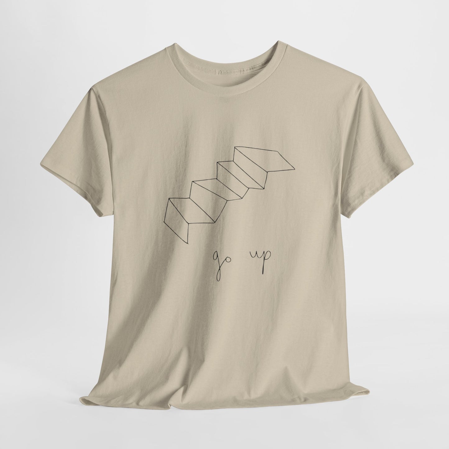 "Go up” Heavy fabric T-Shirt.