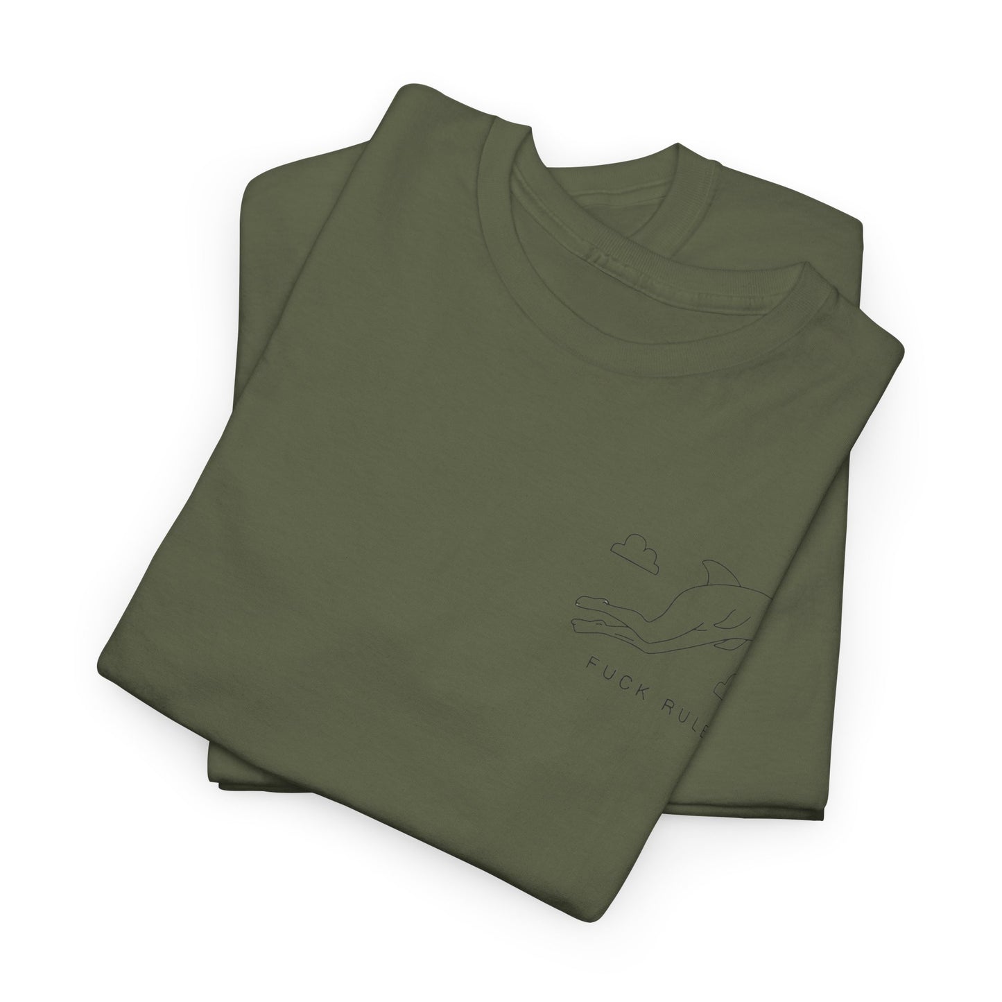 "Fuck_rules" Heavy fabric T-Shirt
