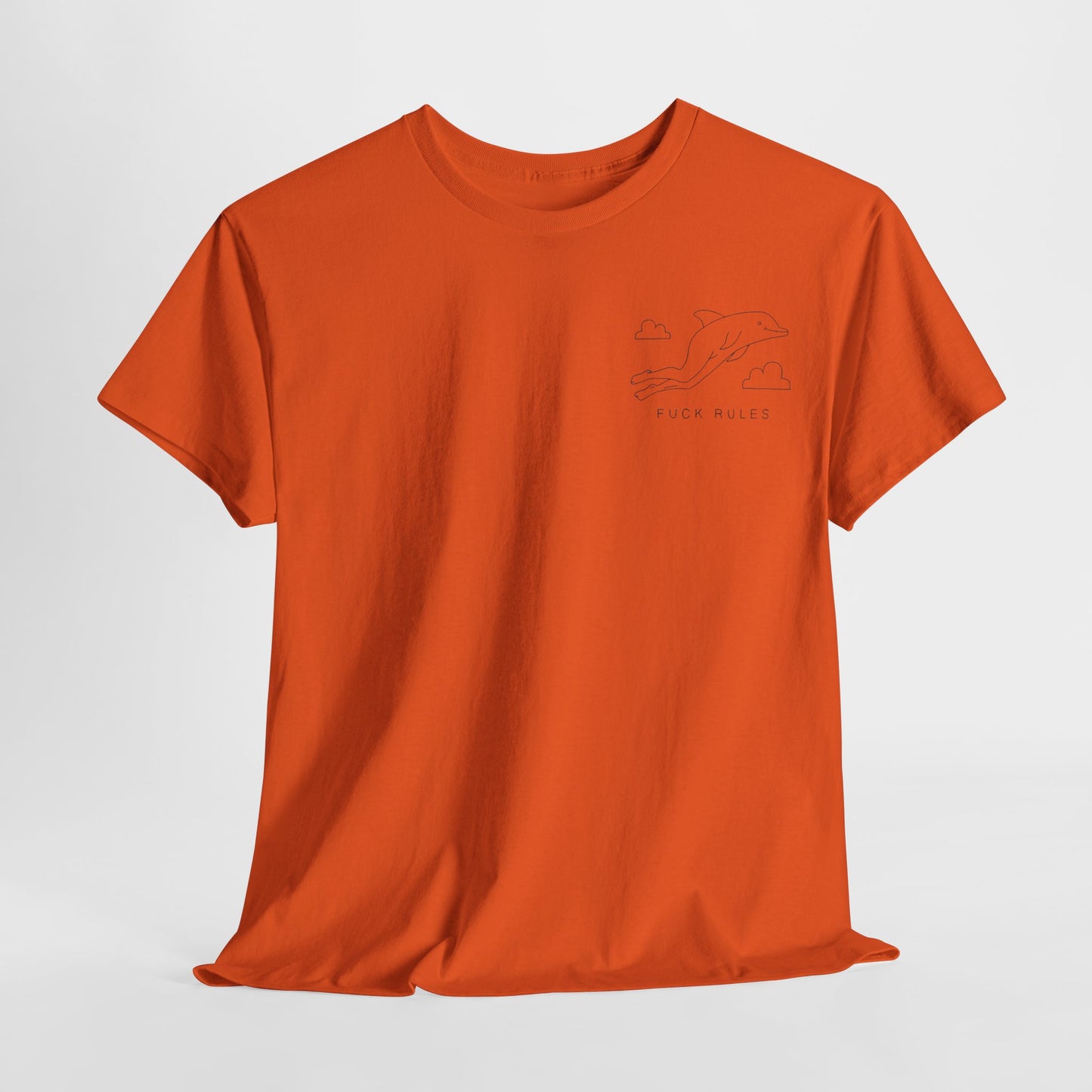 "Fuck_rules" Heavy fabric T-Shirt