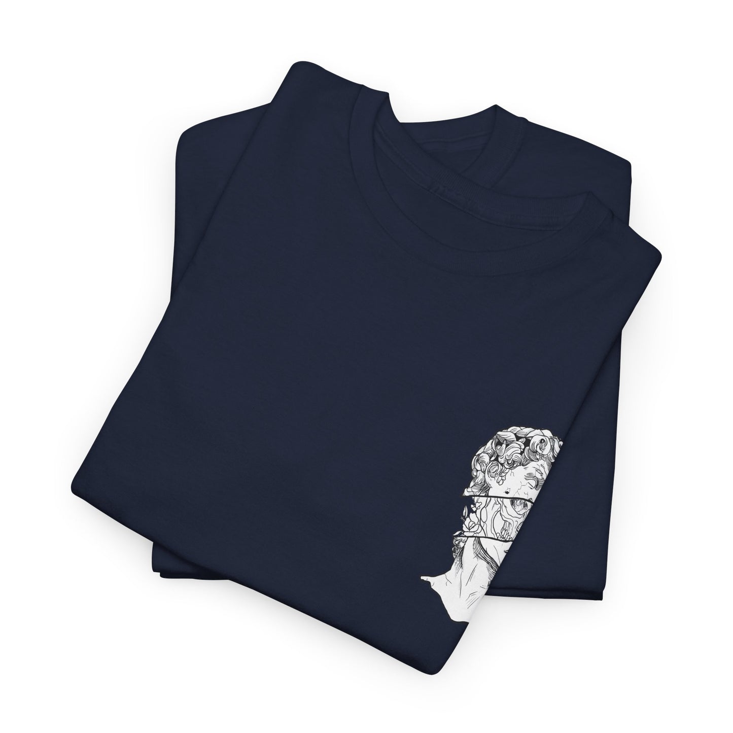 "Leo_Skull" Back Heavy fabric T-Shirt