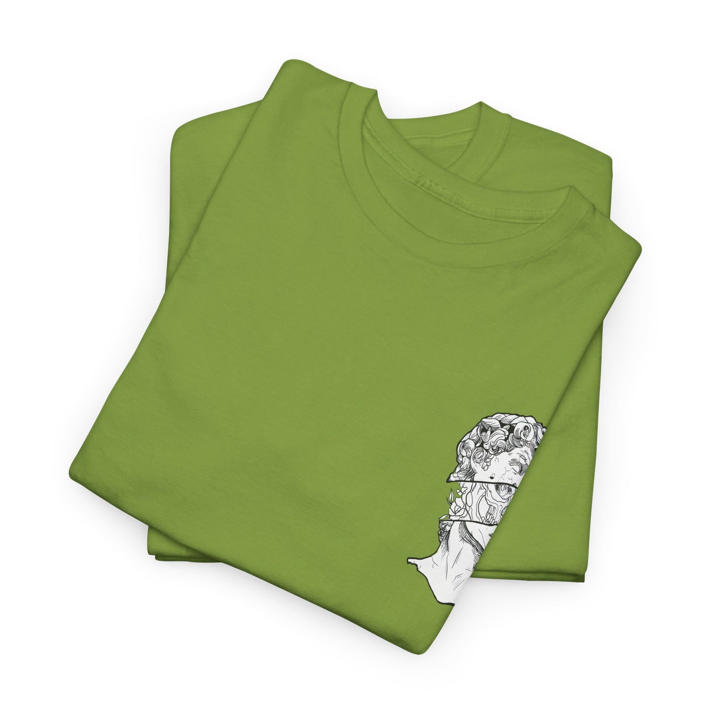 "Leo_Skull" Back Heavy fabric T-Shirt