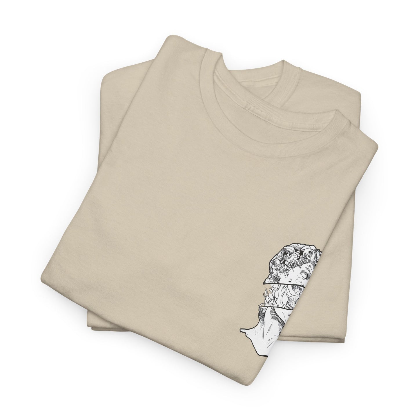 "Leo_Skull" Back Heavy fabric T-Shirt