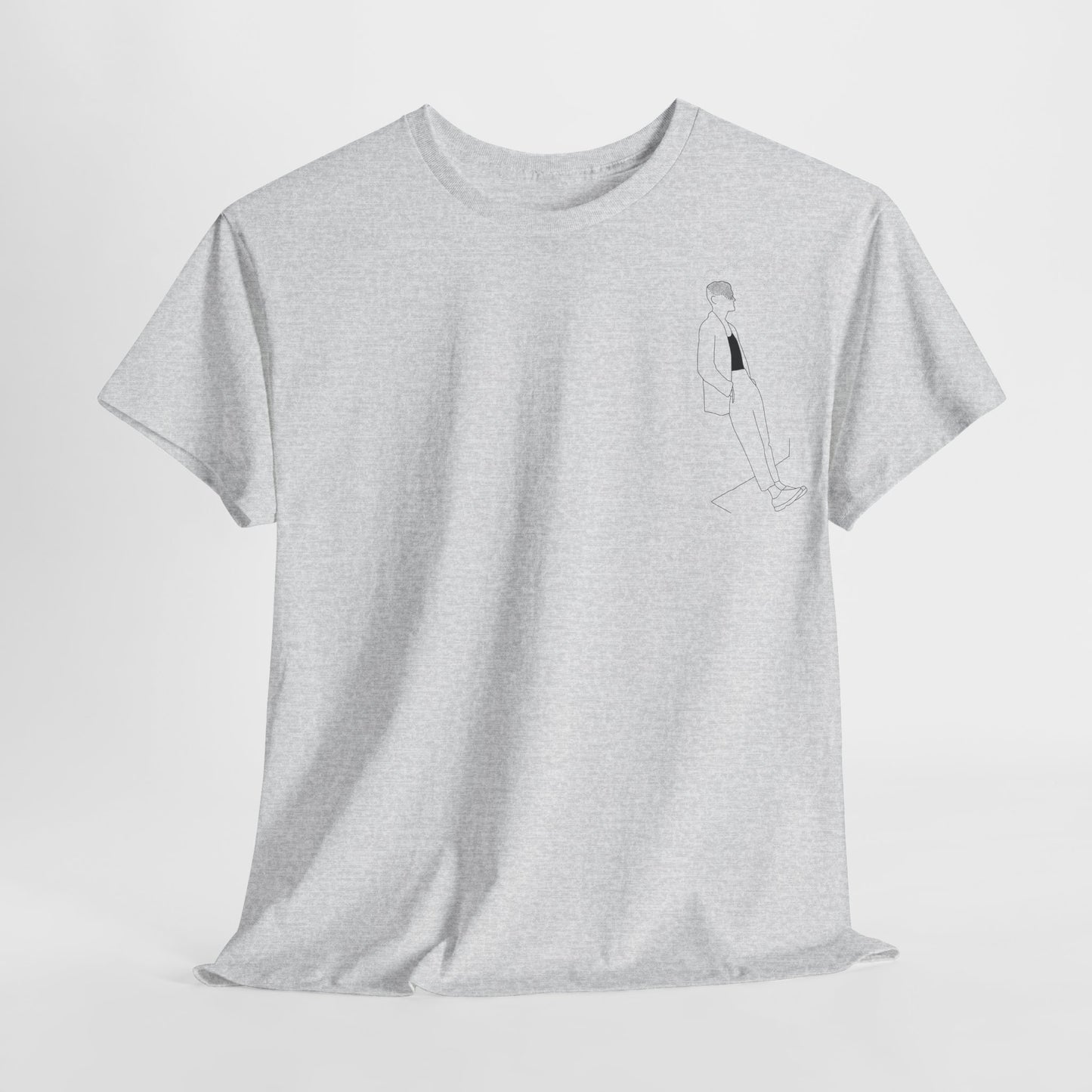 "Head_in_the_clouds” Heavy fabric T-Shirt by Kantlijn