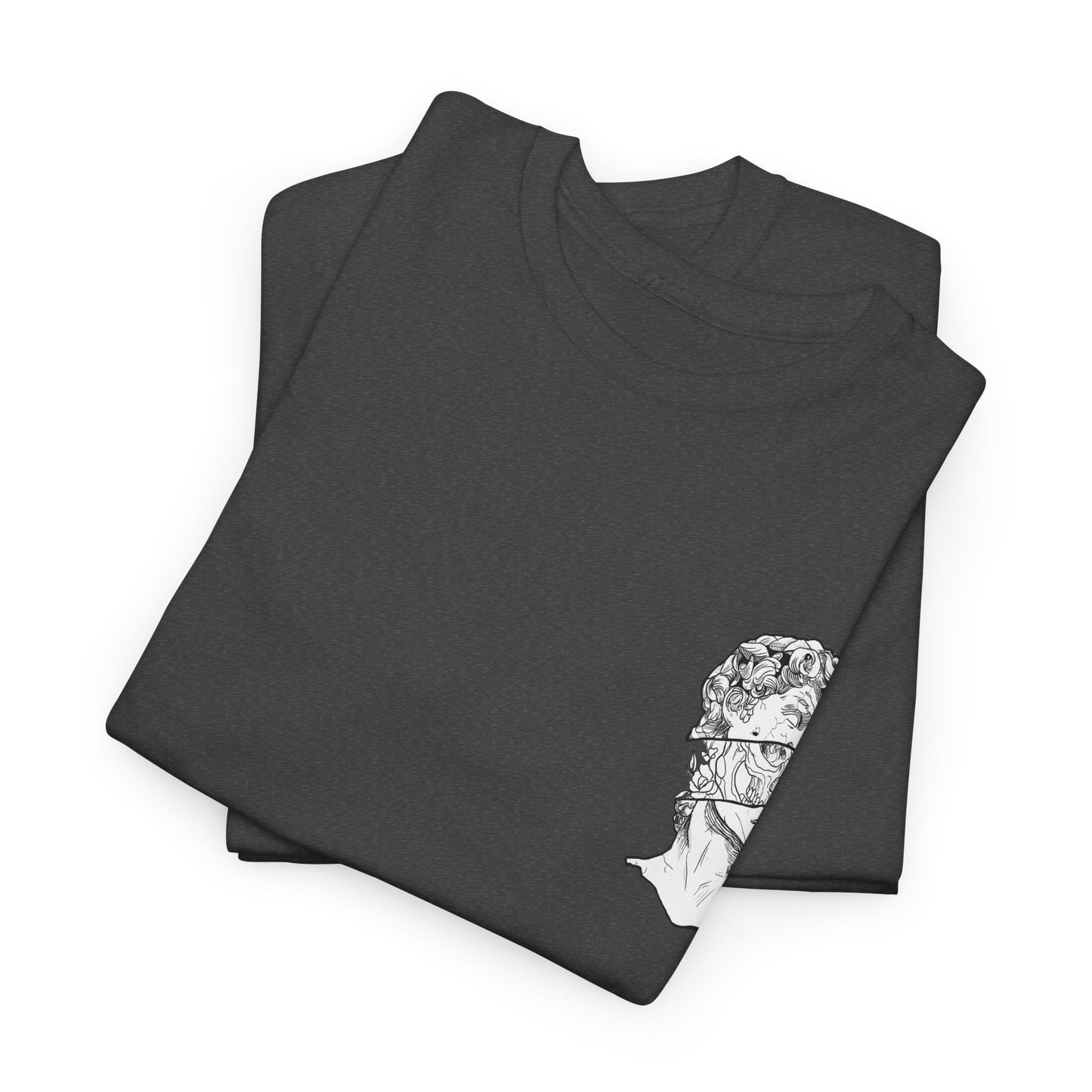 "Leo_Skull" Back Heavy fabric T-Shirt