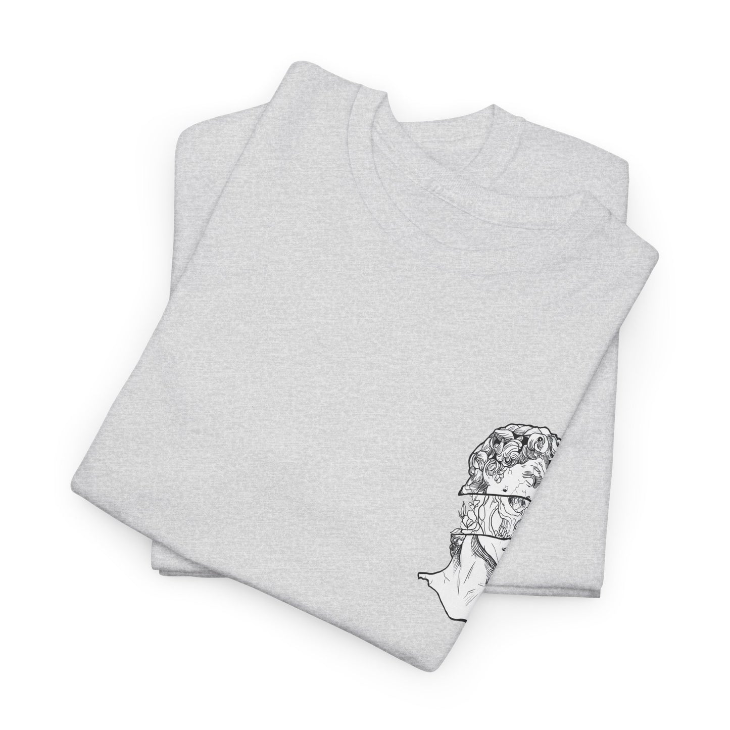 "Leo_Skull" Back Heavy fabric T-Shirt