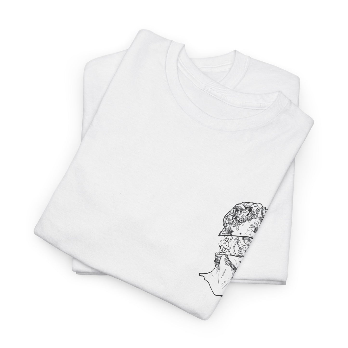 "Leo_Skull" Back Heavy fabric T-Shirt