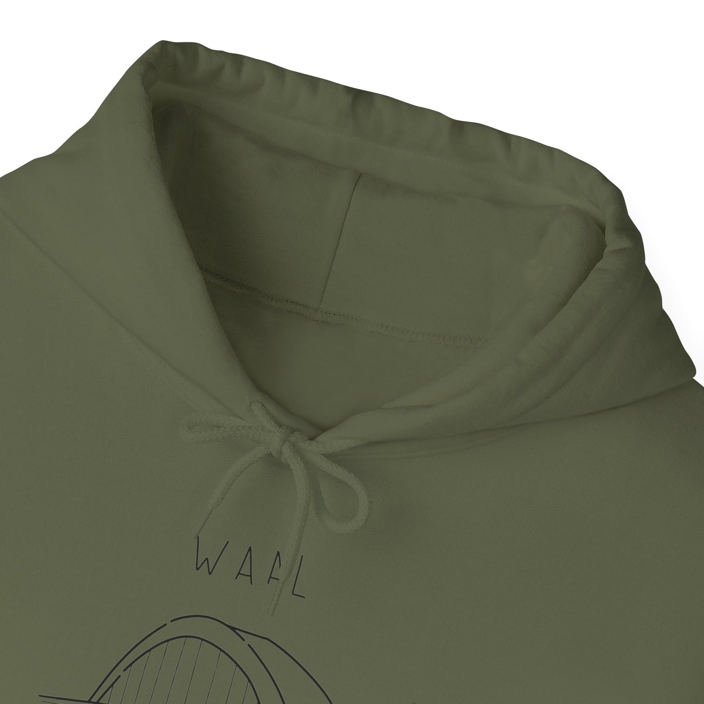 "Waal text nijmegen” Heavy fabric Hoodie.