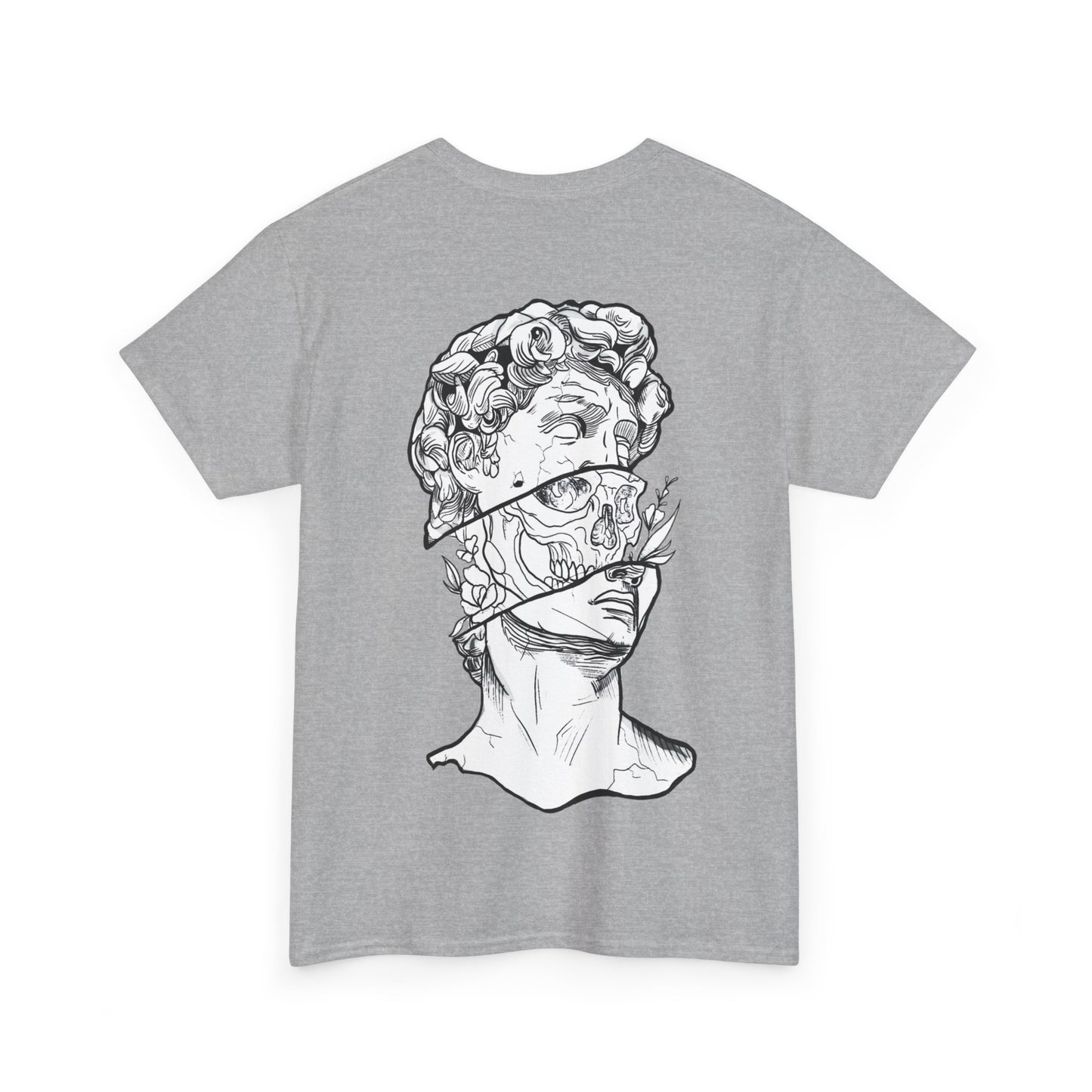 "Leo_Skull" Back Heavy fabric T-Shirt