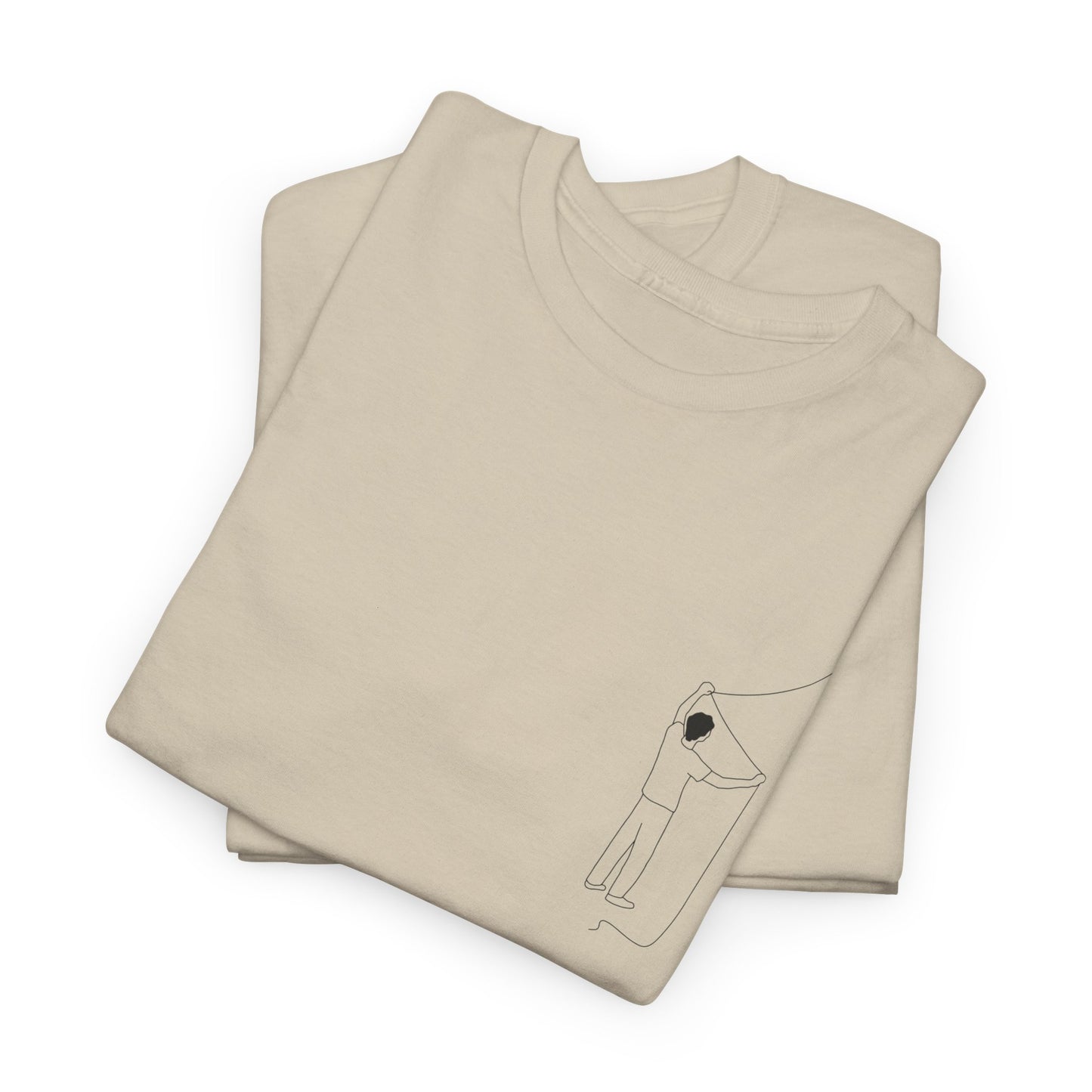 "Bird_on_a_leash” Heavy fabric T-Shirt by Kantlijn
