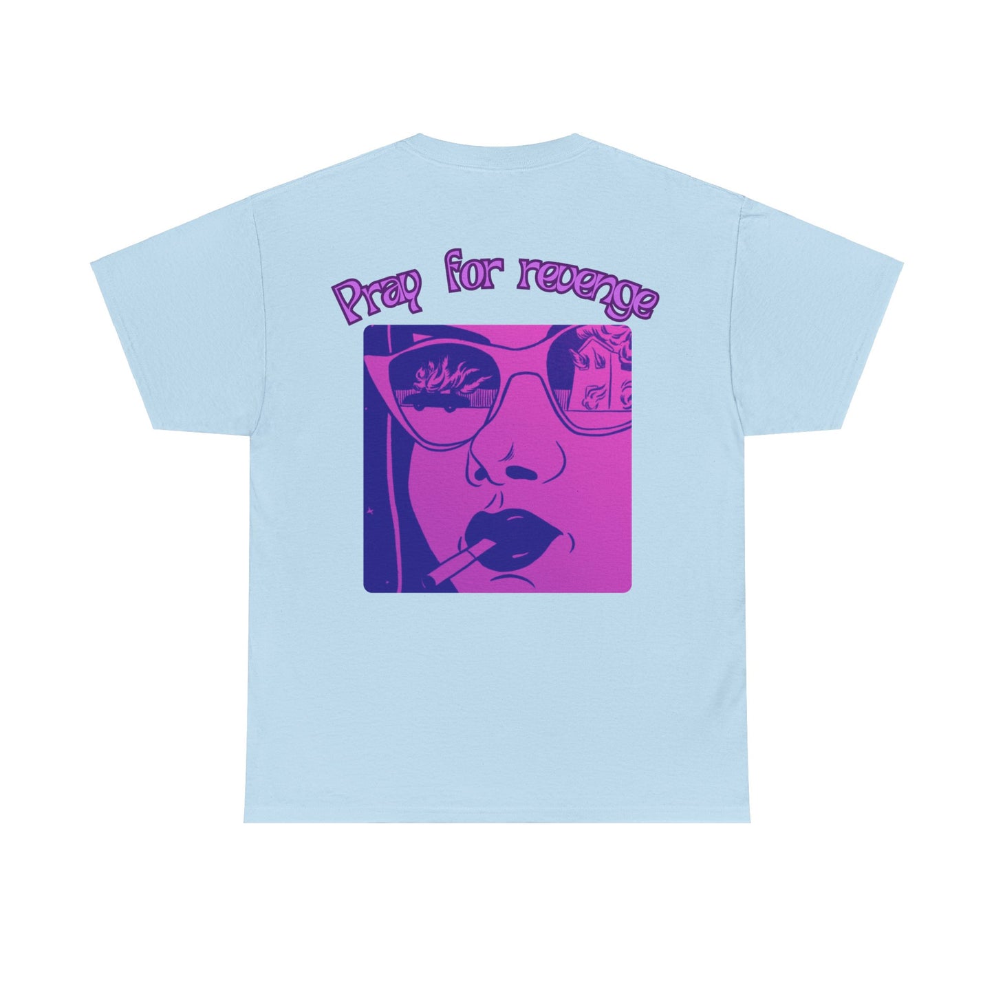 "Pray" Back print Heavy fabric T-Shirt