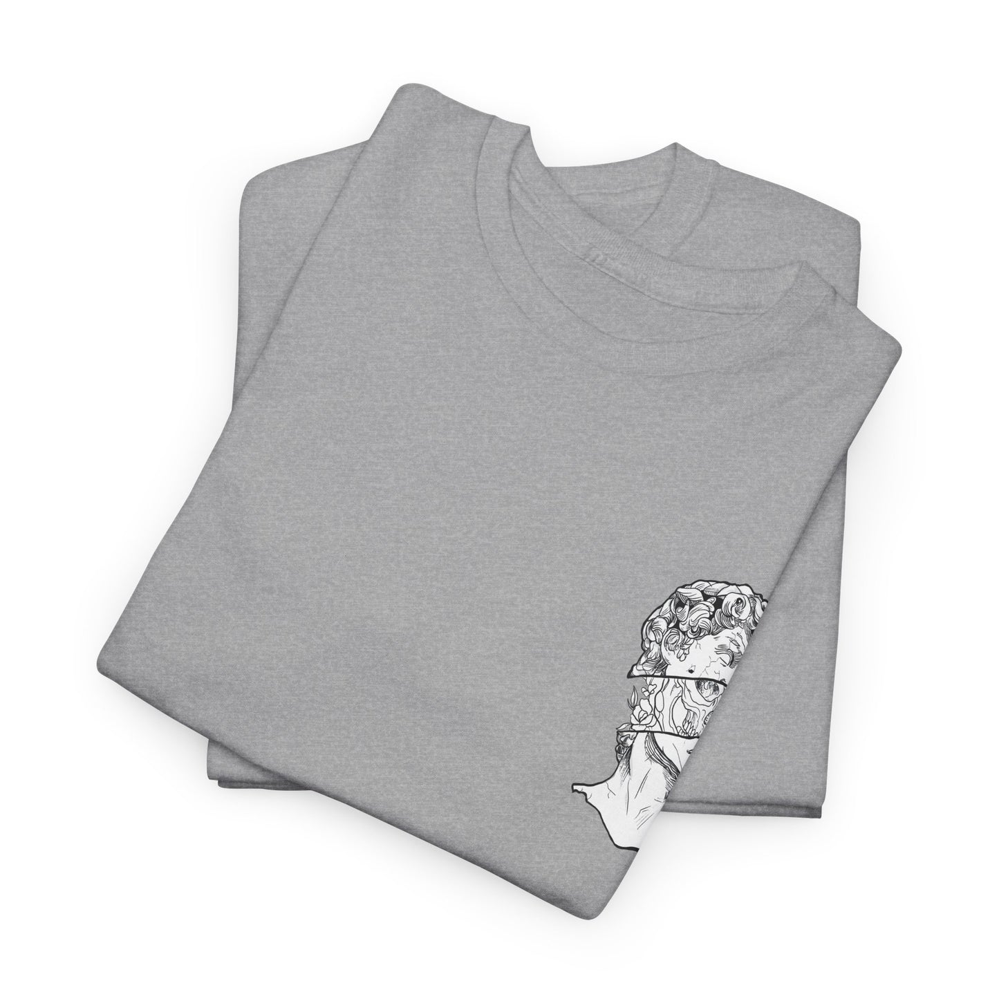 "Leo_Skull" Back Heavy fabric T-Shirt