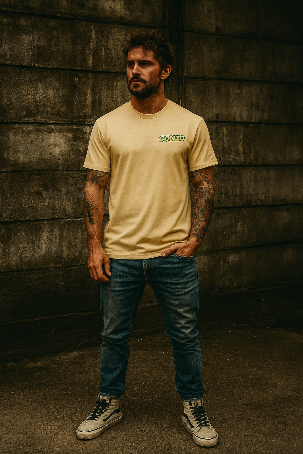 NEW Collection "GONZO tee" T-Shirt ultra heavy fabric limited edition
