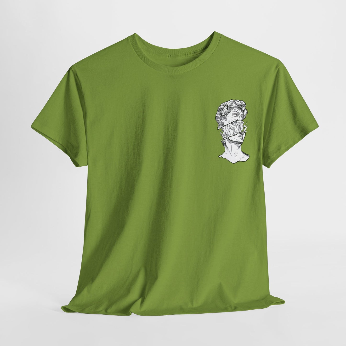 "Leo_Skull" Back Heavy fabric T-Shirt