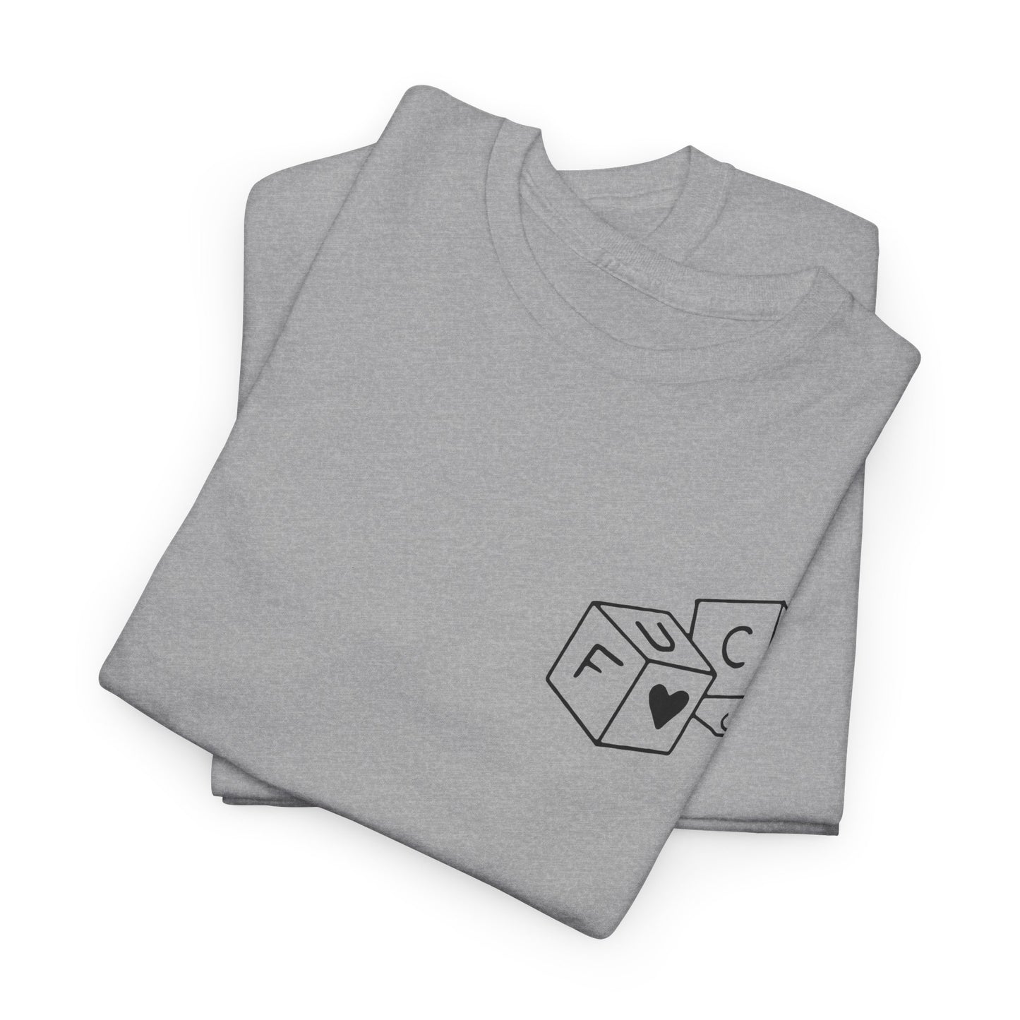 "The_dice" Heavy fabric T-Shirt