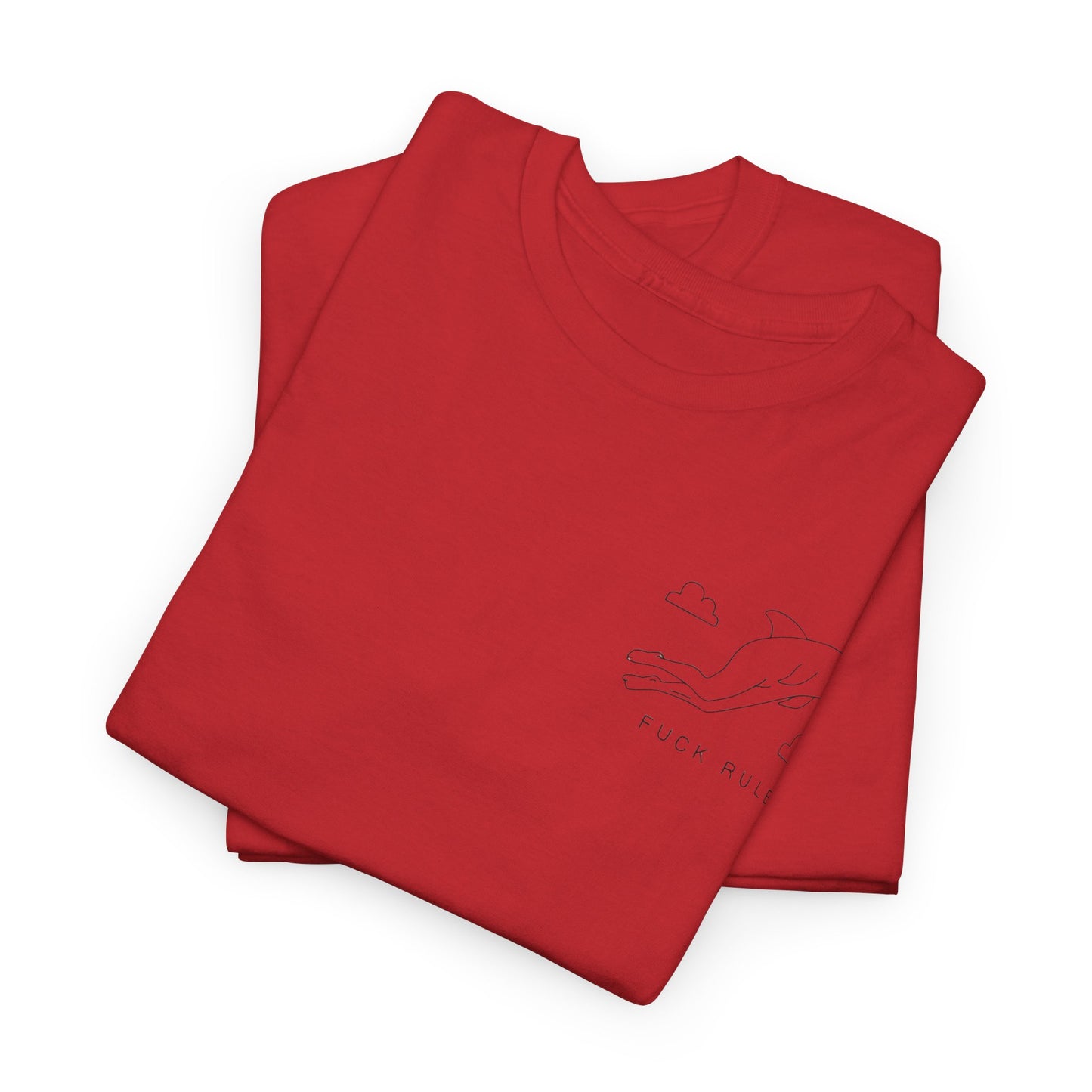 "Fuck_rules" Heavy fabric T-Shirt
