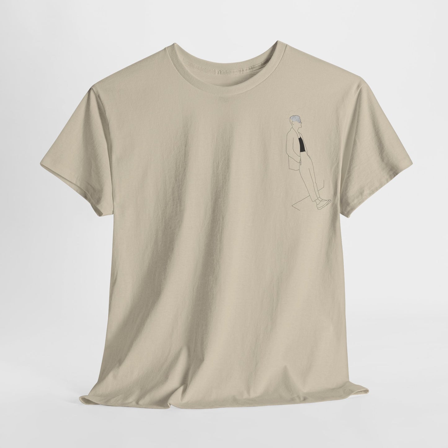 "Head_in_the_clouds” Heavy fabric T-Shirt by Kantlijn