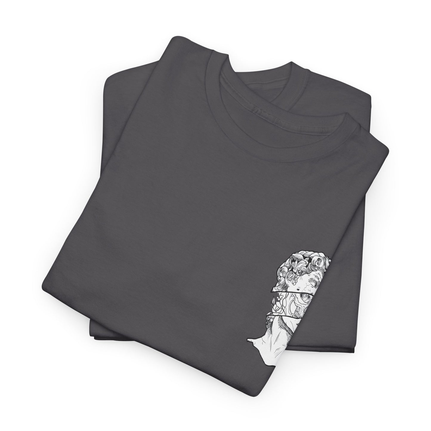 "Leo_Skull" Back Heavy fabric T-Shirt