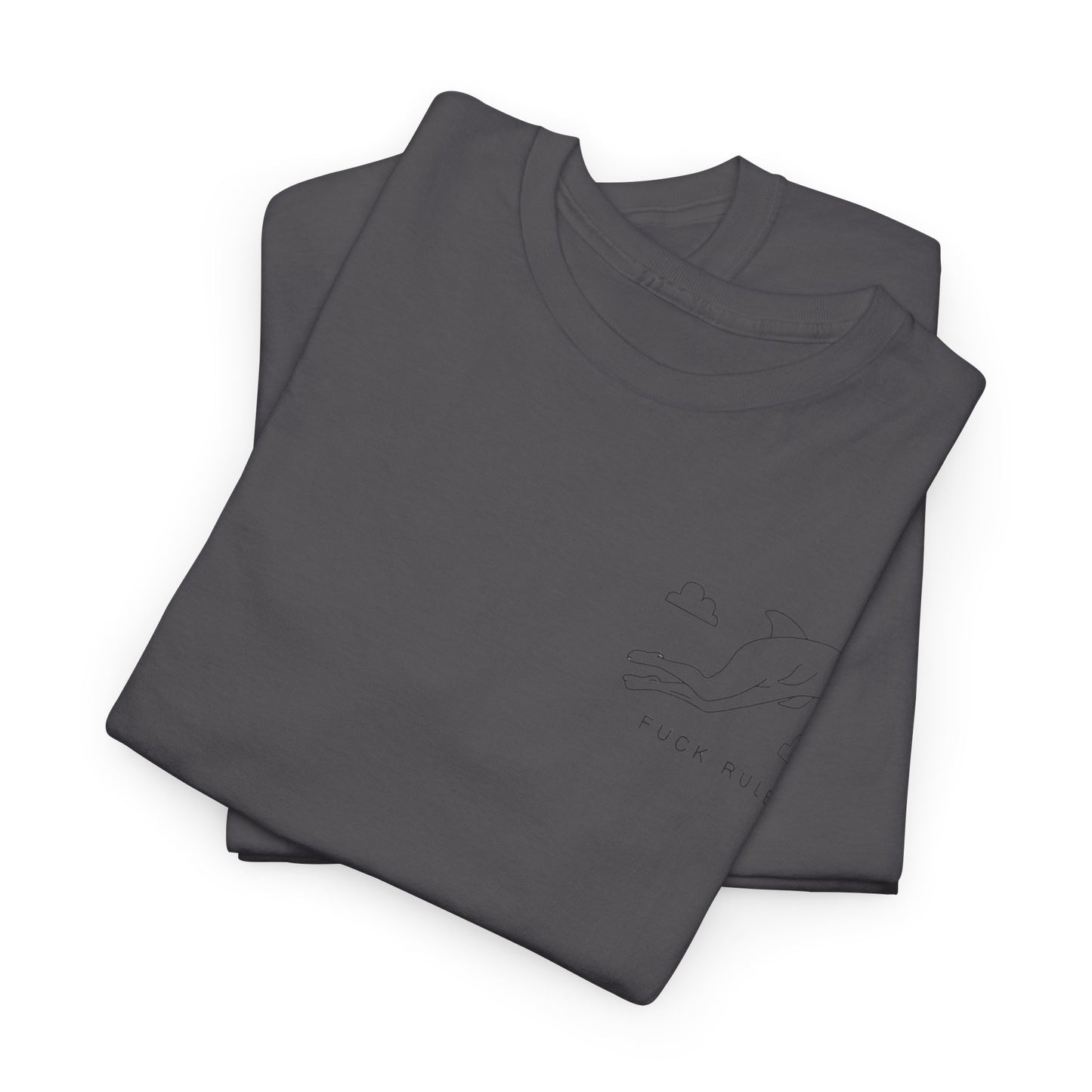 "Fuck_rules" Heavy fabric T-Shirt