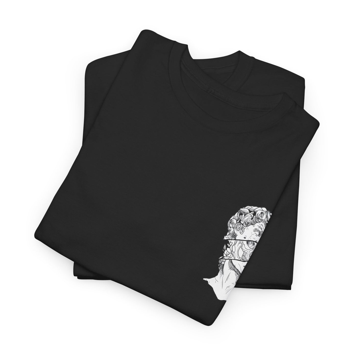 "Leo_Skull" Back Heavy fabric T-Shirt