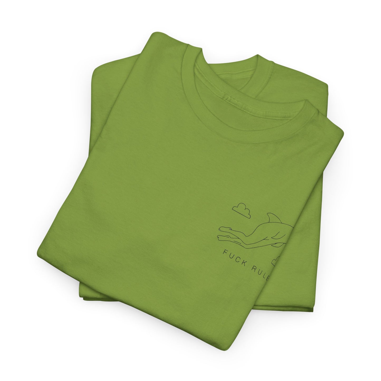 "Fuck_rules" Heavy fabric T-Shirt