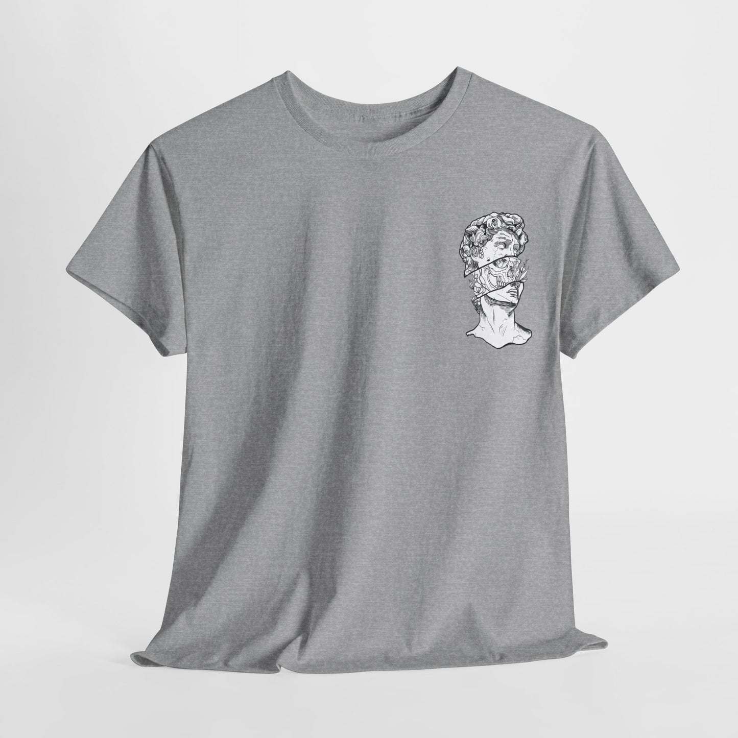 "Leo_Skull" Back Heavy fabric T-Shirt