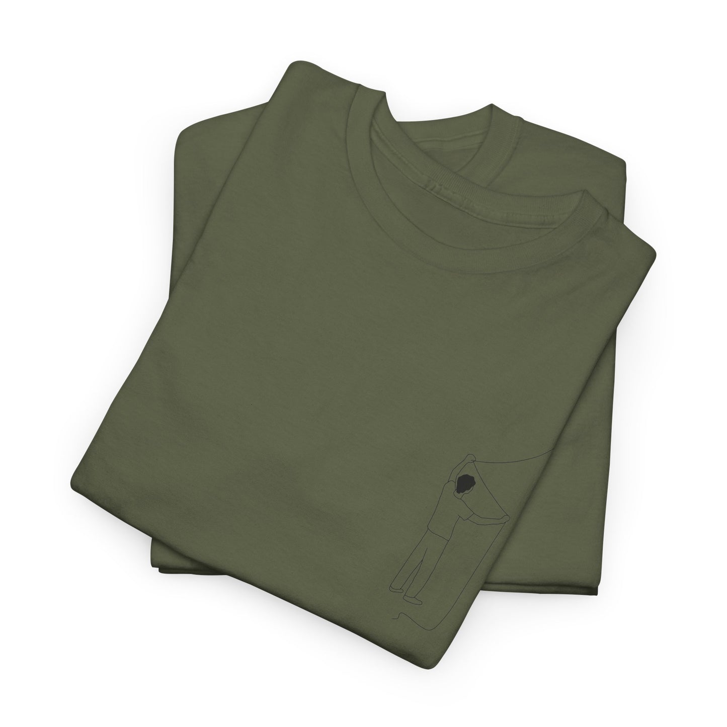 "Bird_on_a_leash” Heavy fabric T-Shirt by Kantlijn