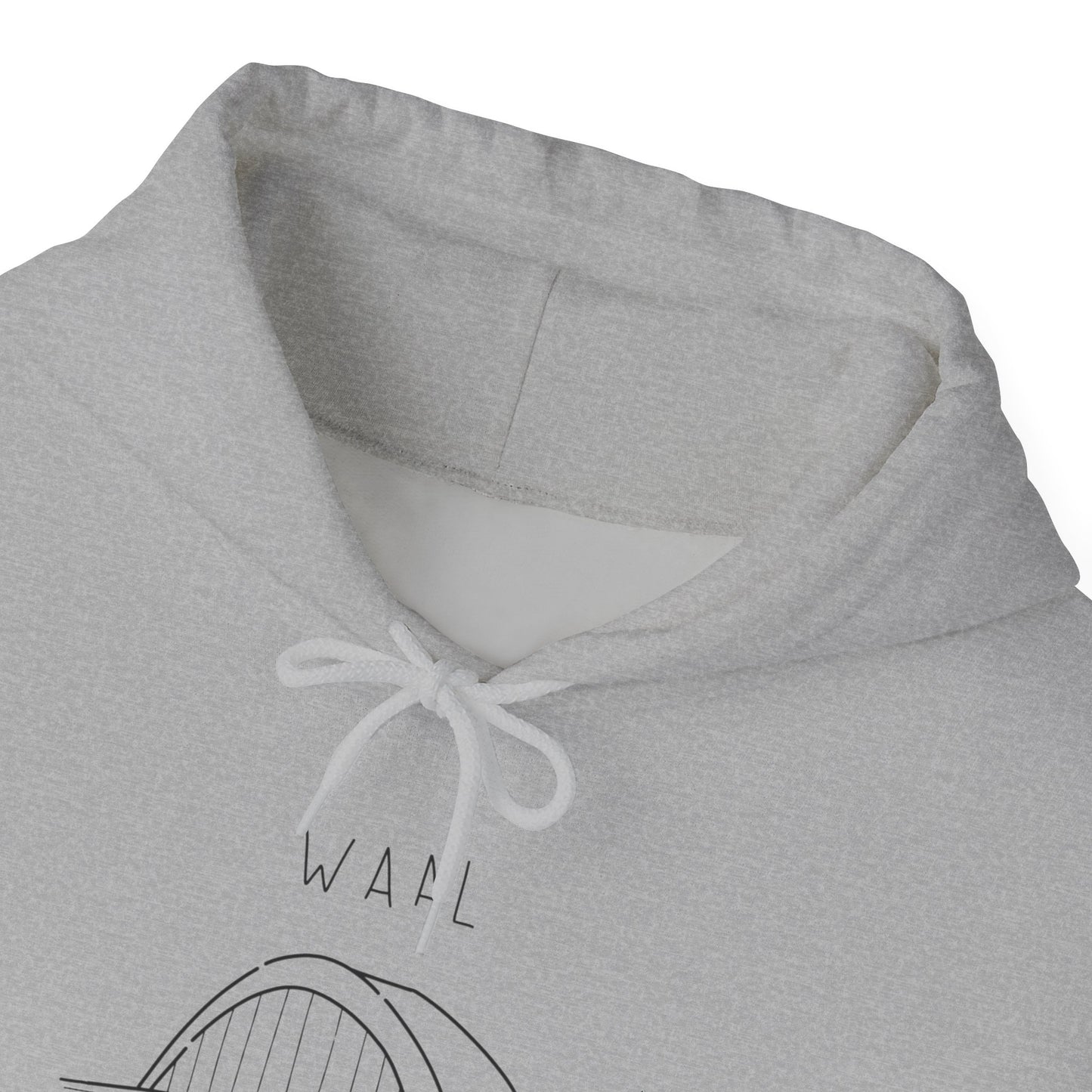 "Waal text nijmegen” Heavy fabric Hoodie.