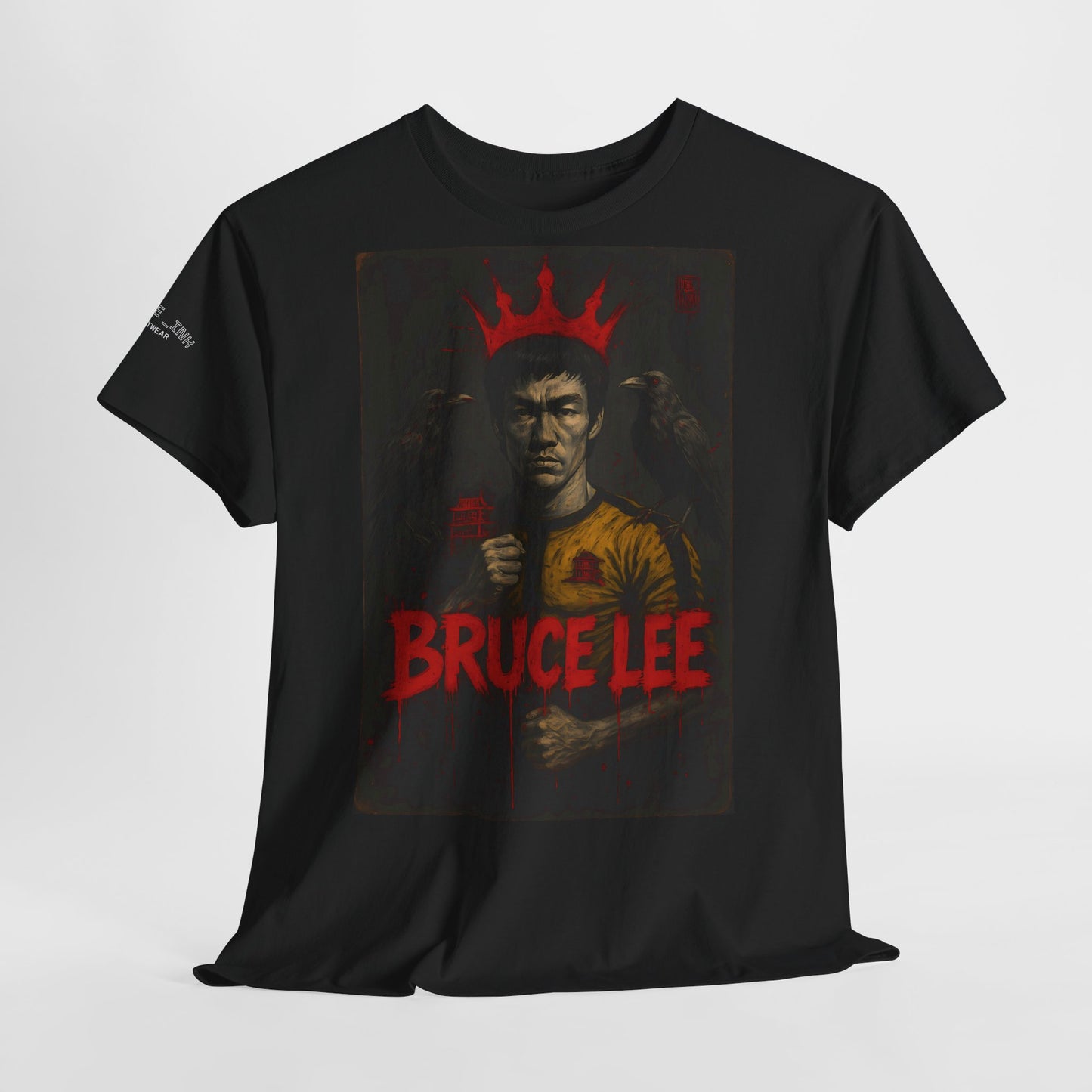 "BRUCELEE ORIGINALS" front print Heavy fabric T-Shirt
