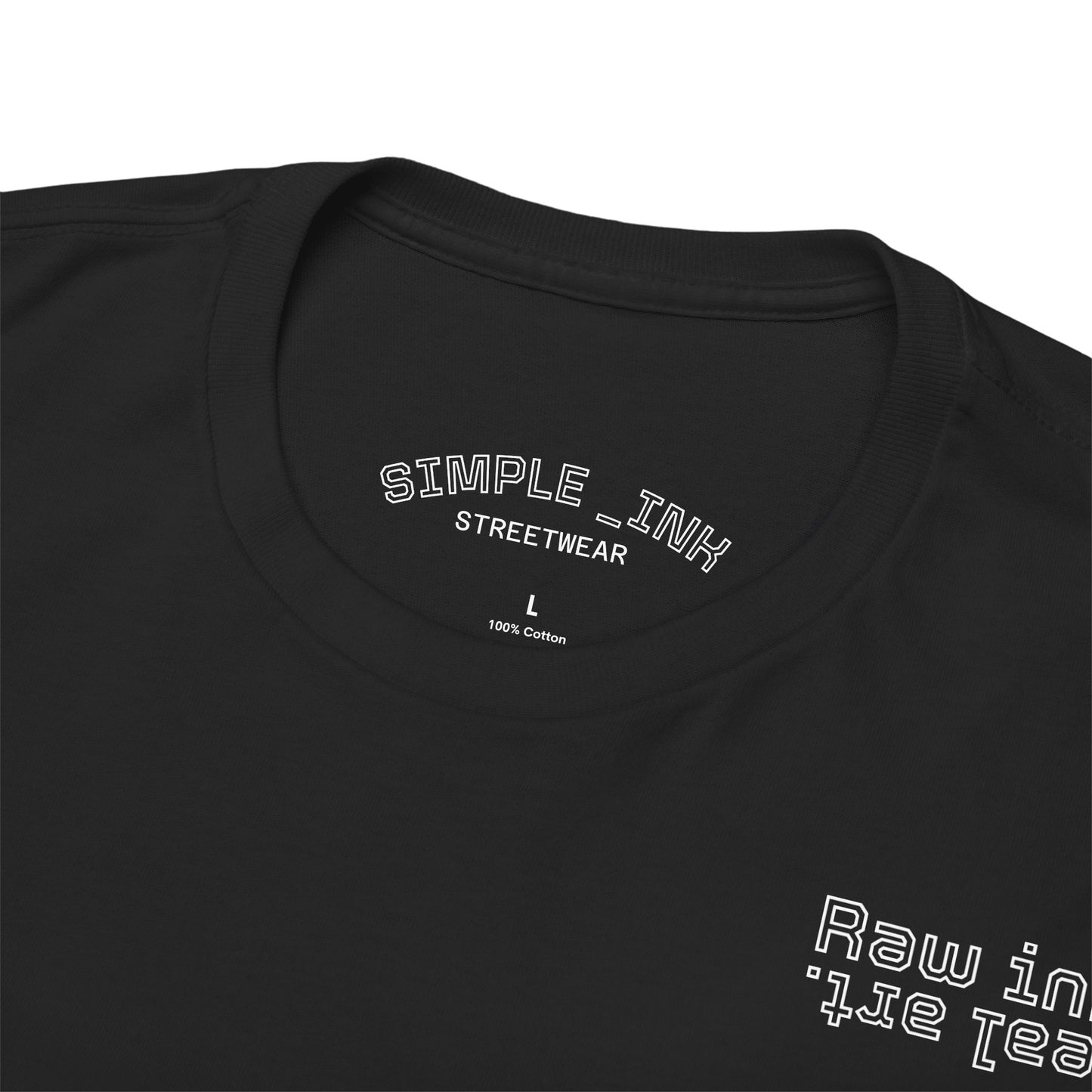 "INK_ART" back print Heavy fabric T-Shirt