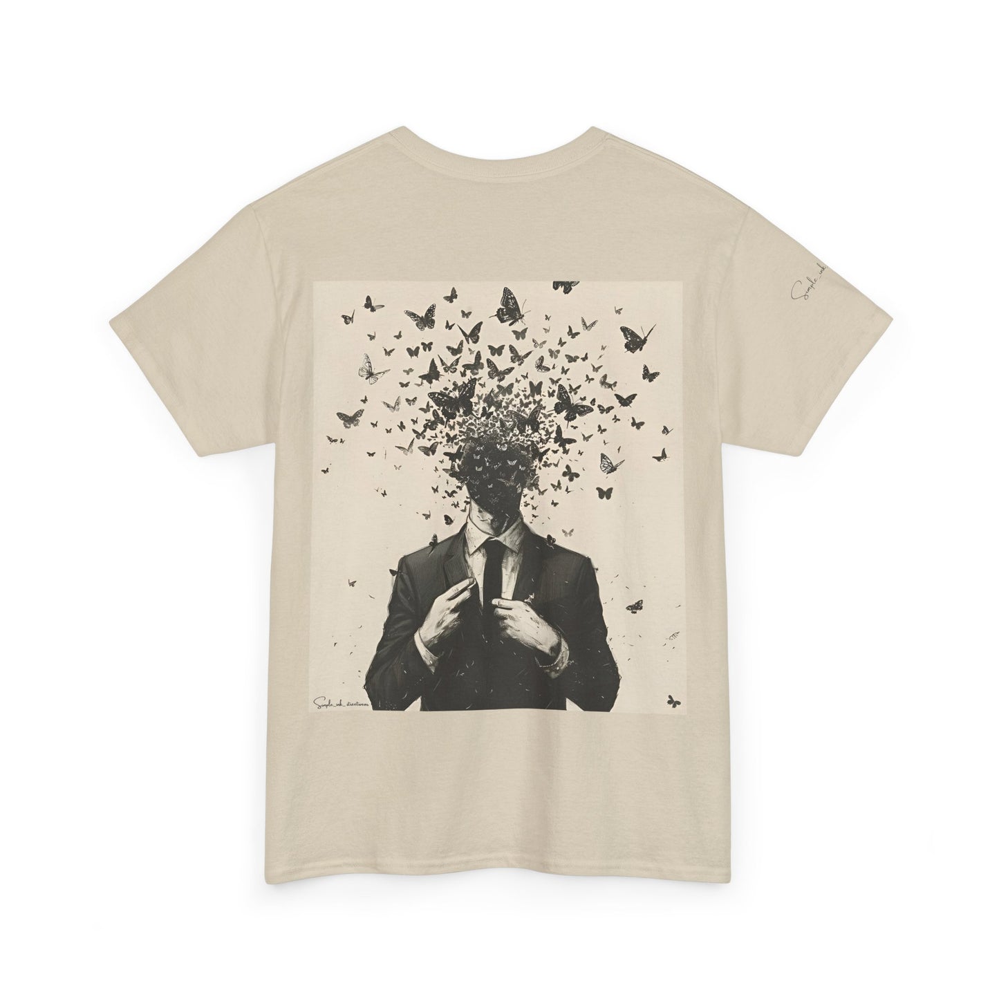 "WILD_MIND" back print Heavy fabric T-Shirt