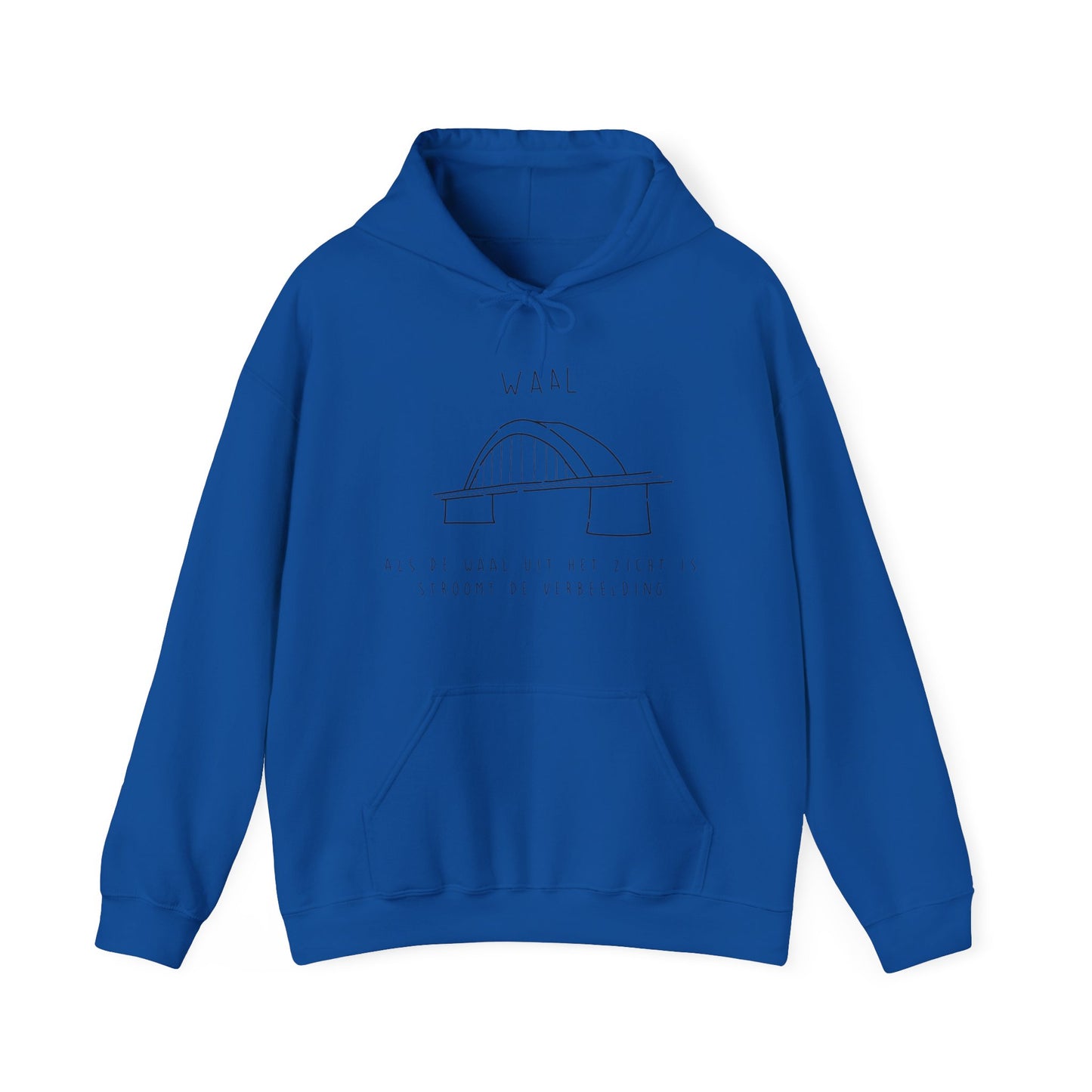 "Waal text nijmegen” Heavy fabric Hoodie.